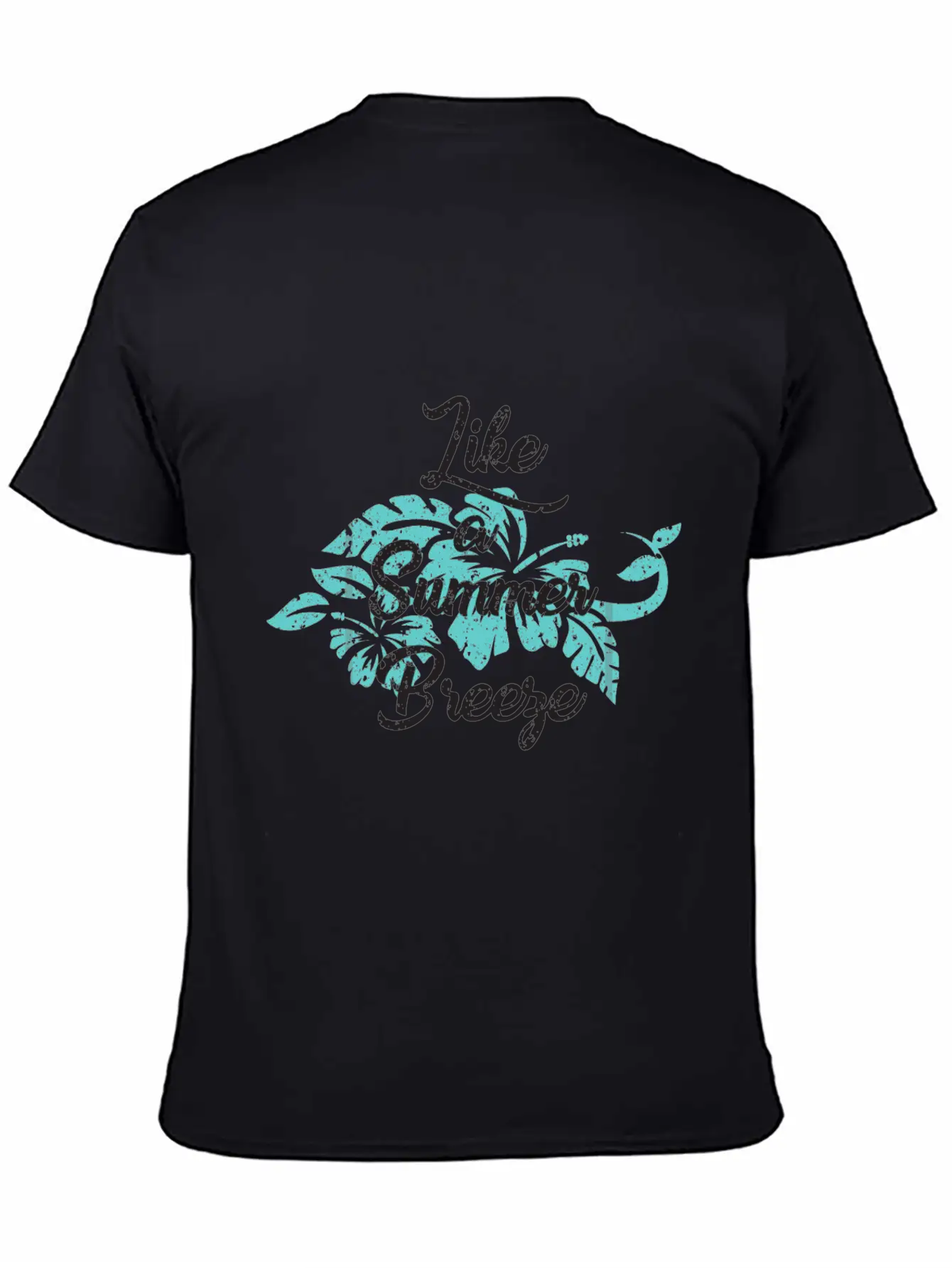 Like A Summer Breeze - Floral Tropical Unisex Casual T-Shirt – Clean Design For Daily Comfort