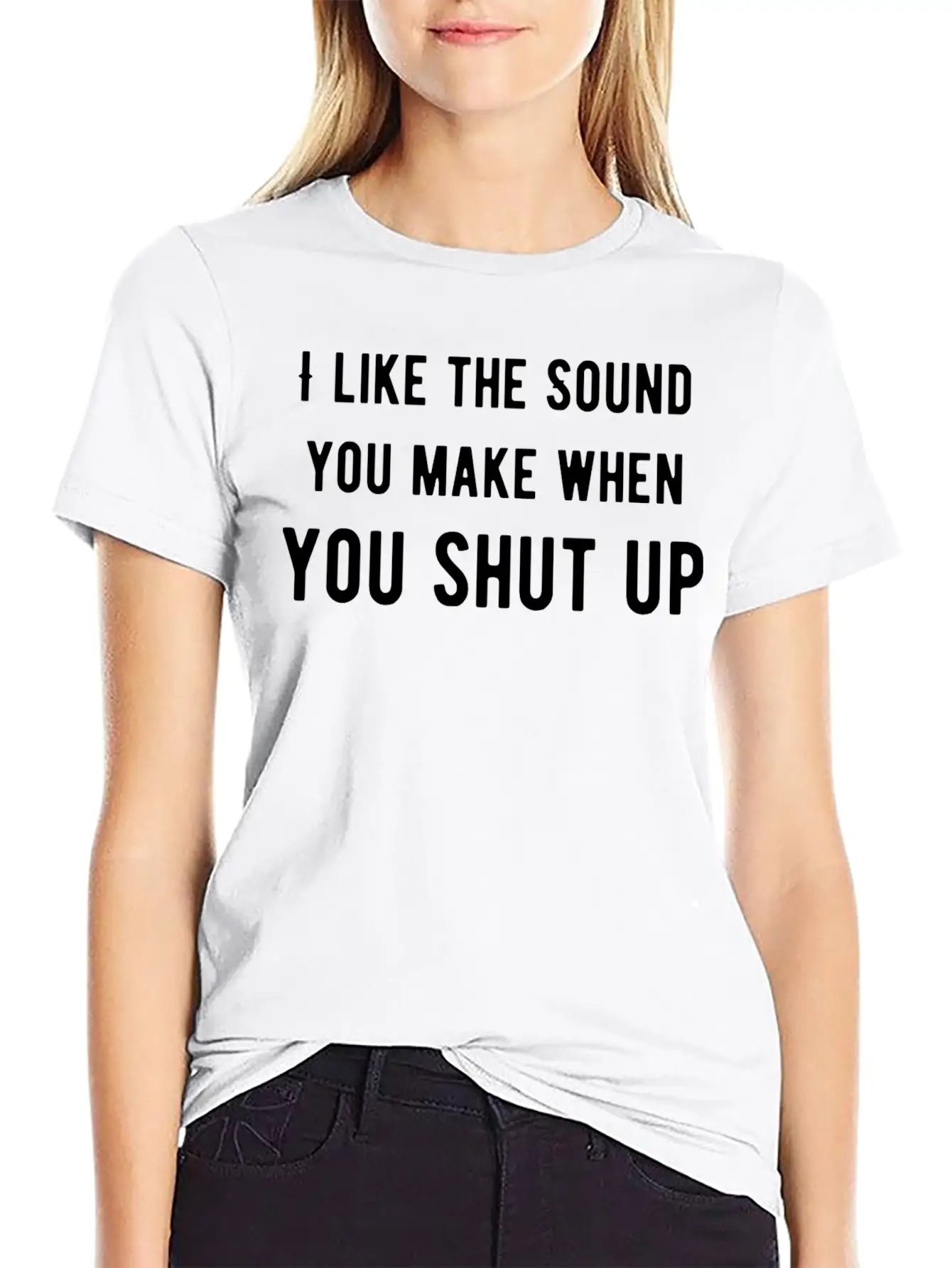 Like The Sound You Shut Up Basic Graphic T-Shirt – Daily Comfort In Soft Cotton