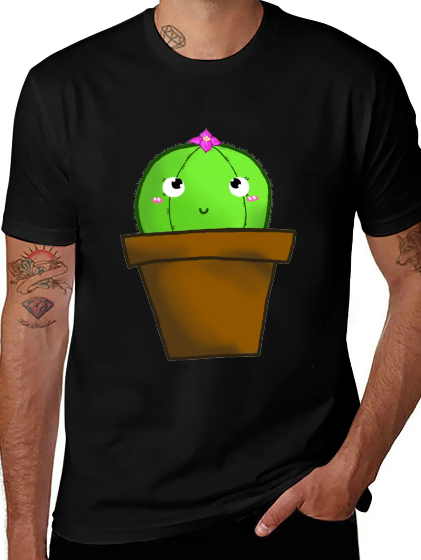 Lil Cactus Boi Stylish Everyday T-Shirt – Unisex Basic Cotton Tee