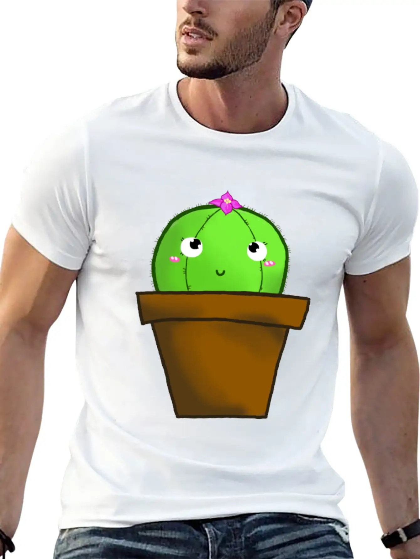 Lil Cactus Boi Stylish Everyday T-Shirt – Unisex Basic Cotton Tee