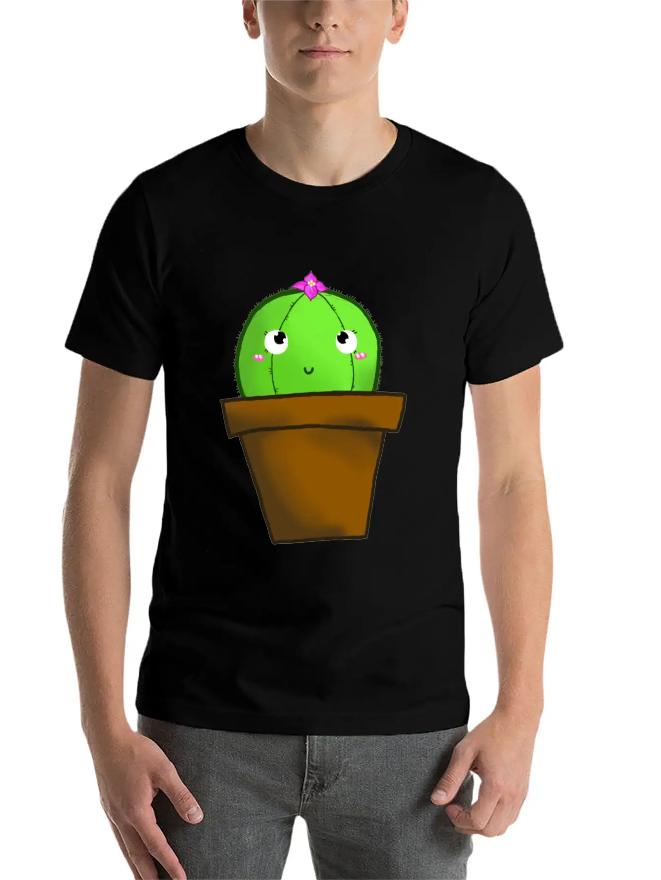 Lil Cactus Boi Stylish Everyday T-Shirt – Unisex Basic Cotton Tee
