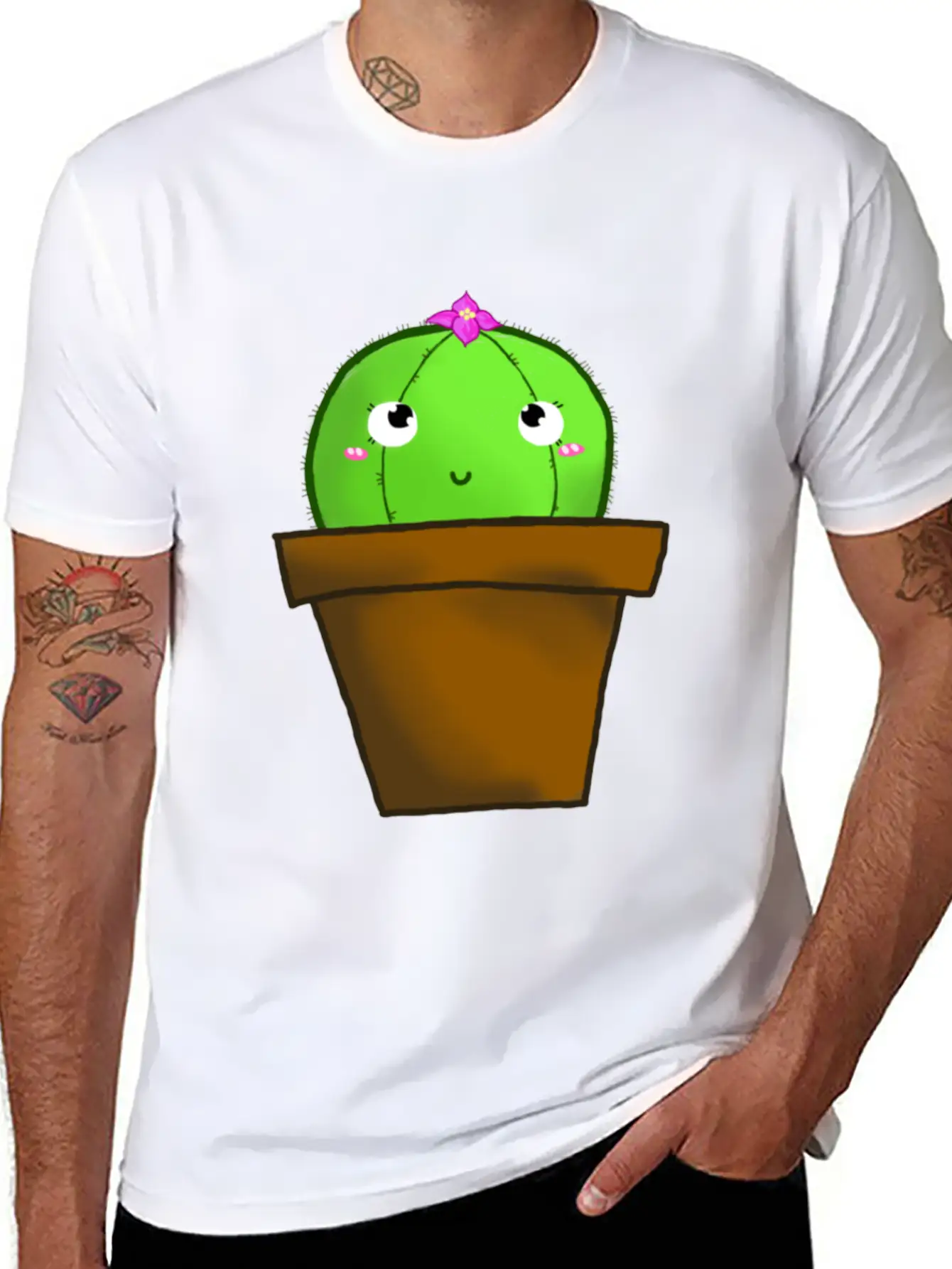 Lil Cactus Boi Stylish Everyday T-Shirt – Unisex Basic Cotton Tee