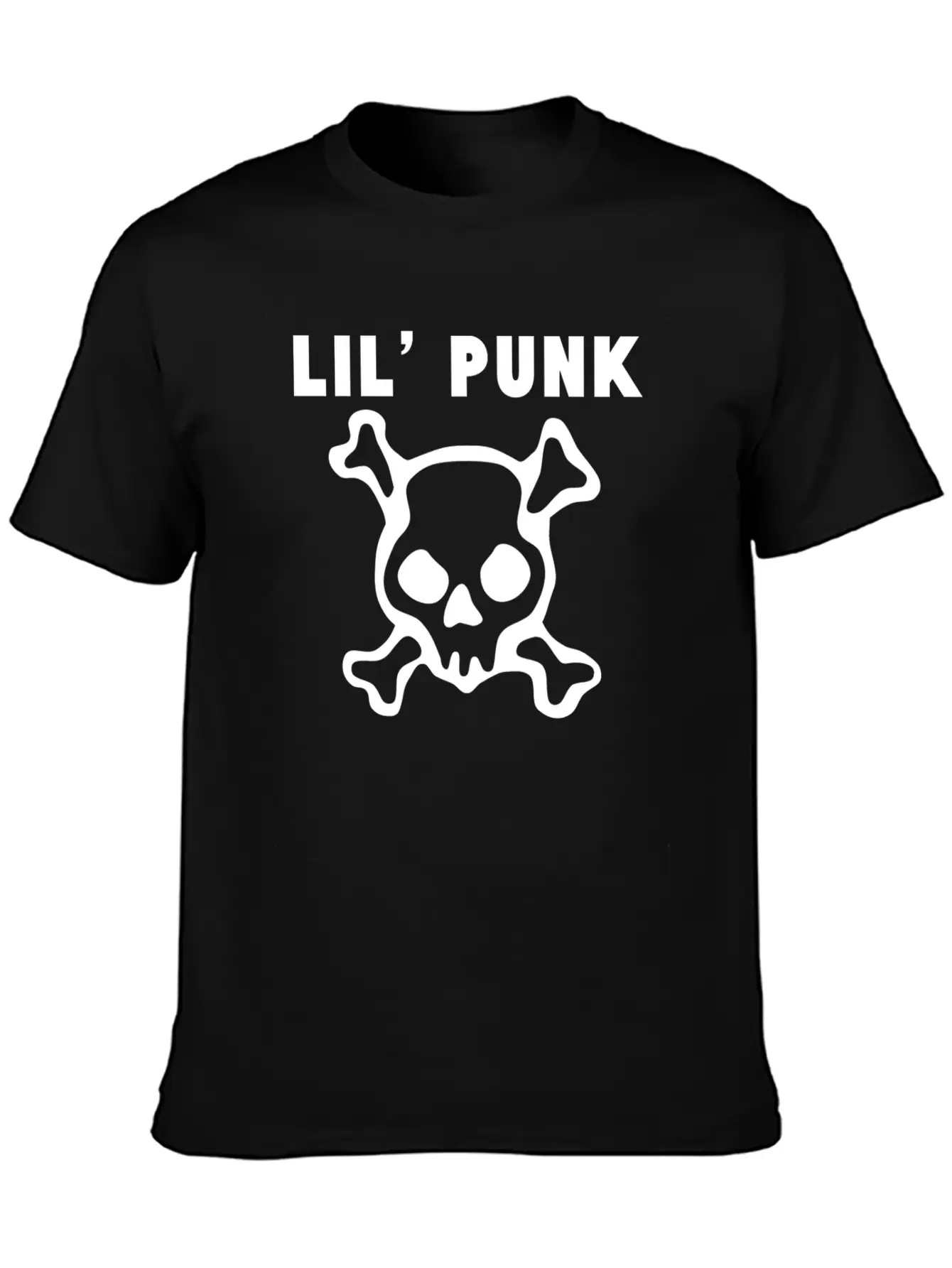 Lil' Punk Skull And Crossbones Timeless Short Sleeve Tee – Comfy And Minimalist Design
