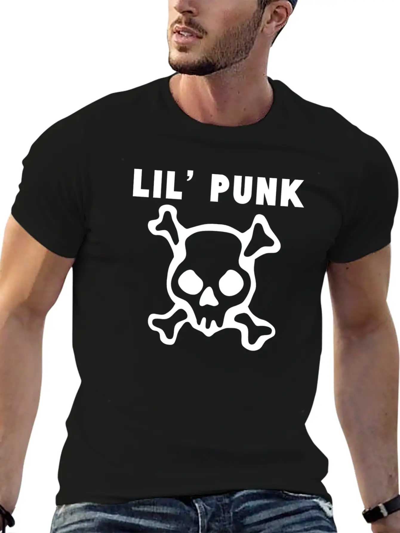 Lil' Punk Skull And Crossbones Timeless Short Sleeve Tee – Comfy And Minimalist Design