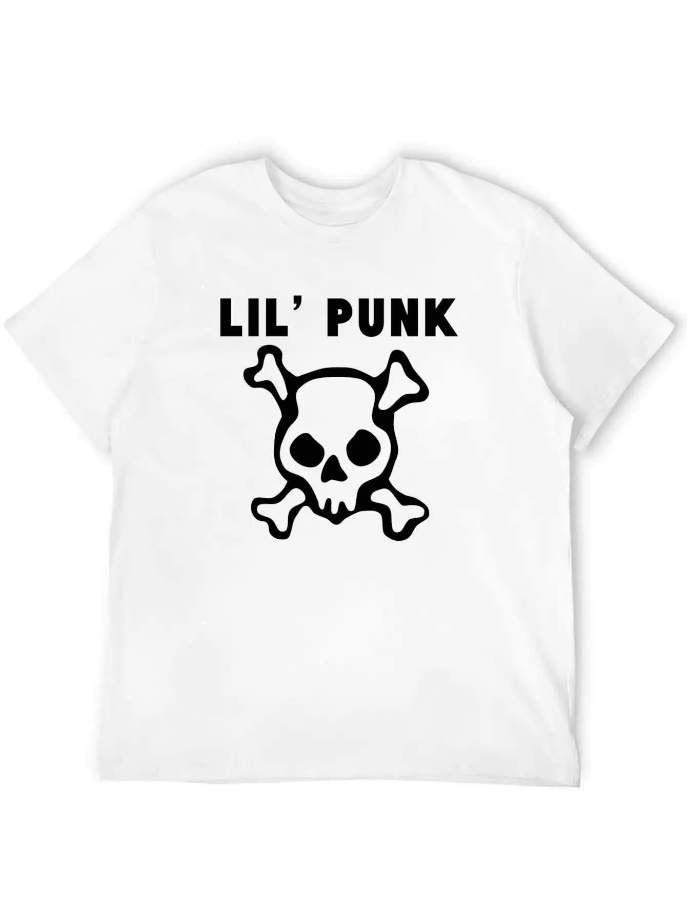 Lil' Punk Skull And Crossbones Timeless Short Sleeve Tee – Comfy And Minimalist Design