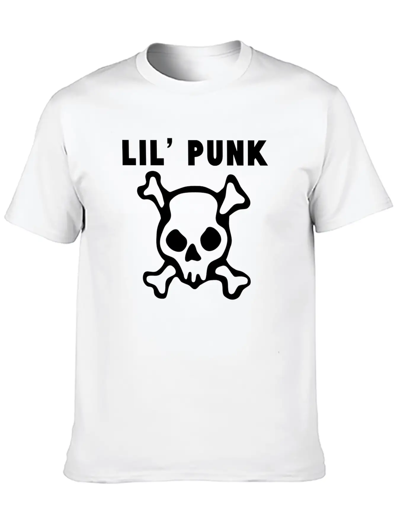 Lil' Punk Skull And Crossbones Timeless Short Sleeve Tee – Comfy And Minimalist Design