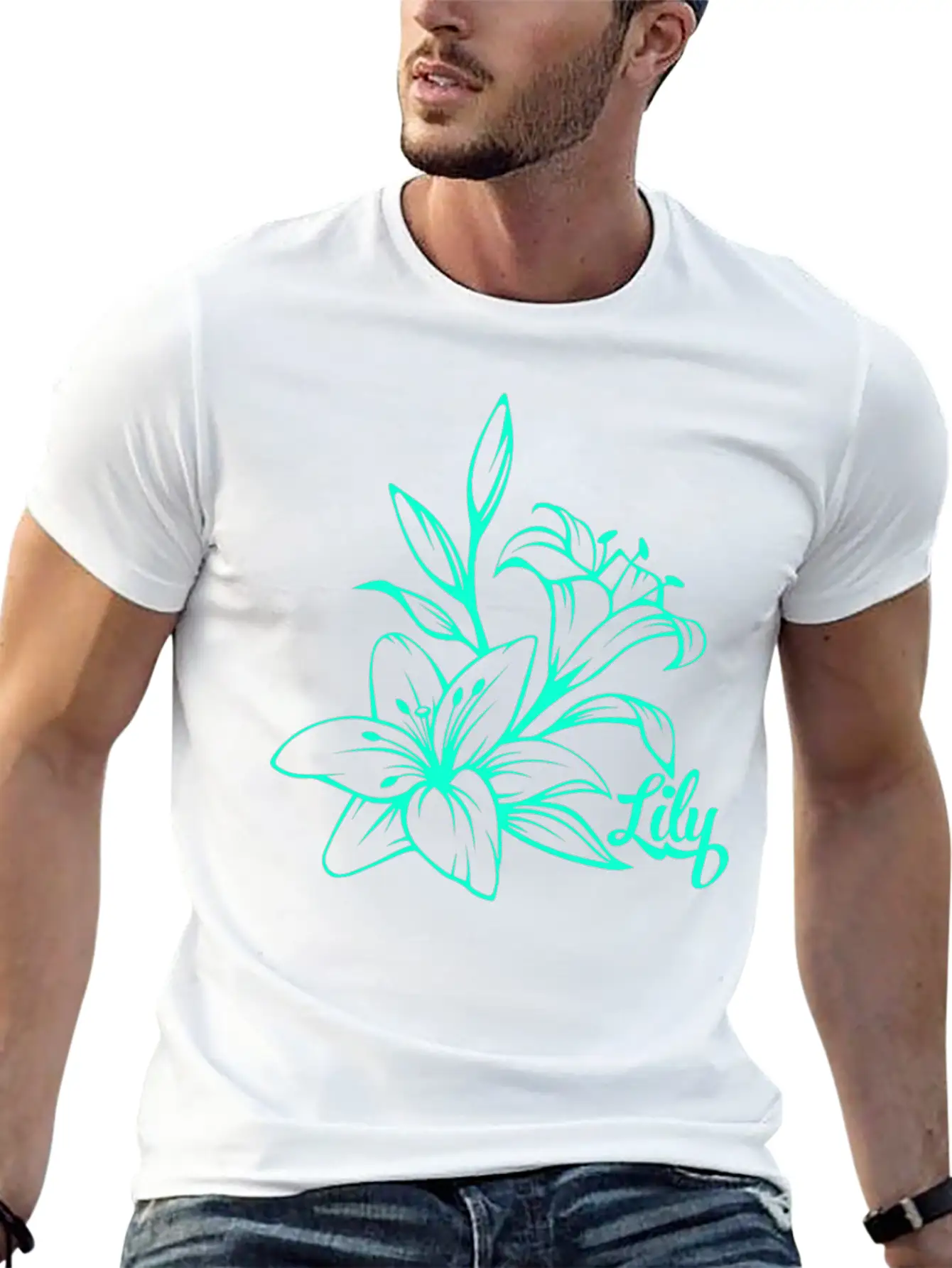 Lilie Blossom Plant Stylish Everyday T-Shirt – Unisex Basic Cotton Tee