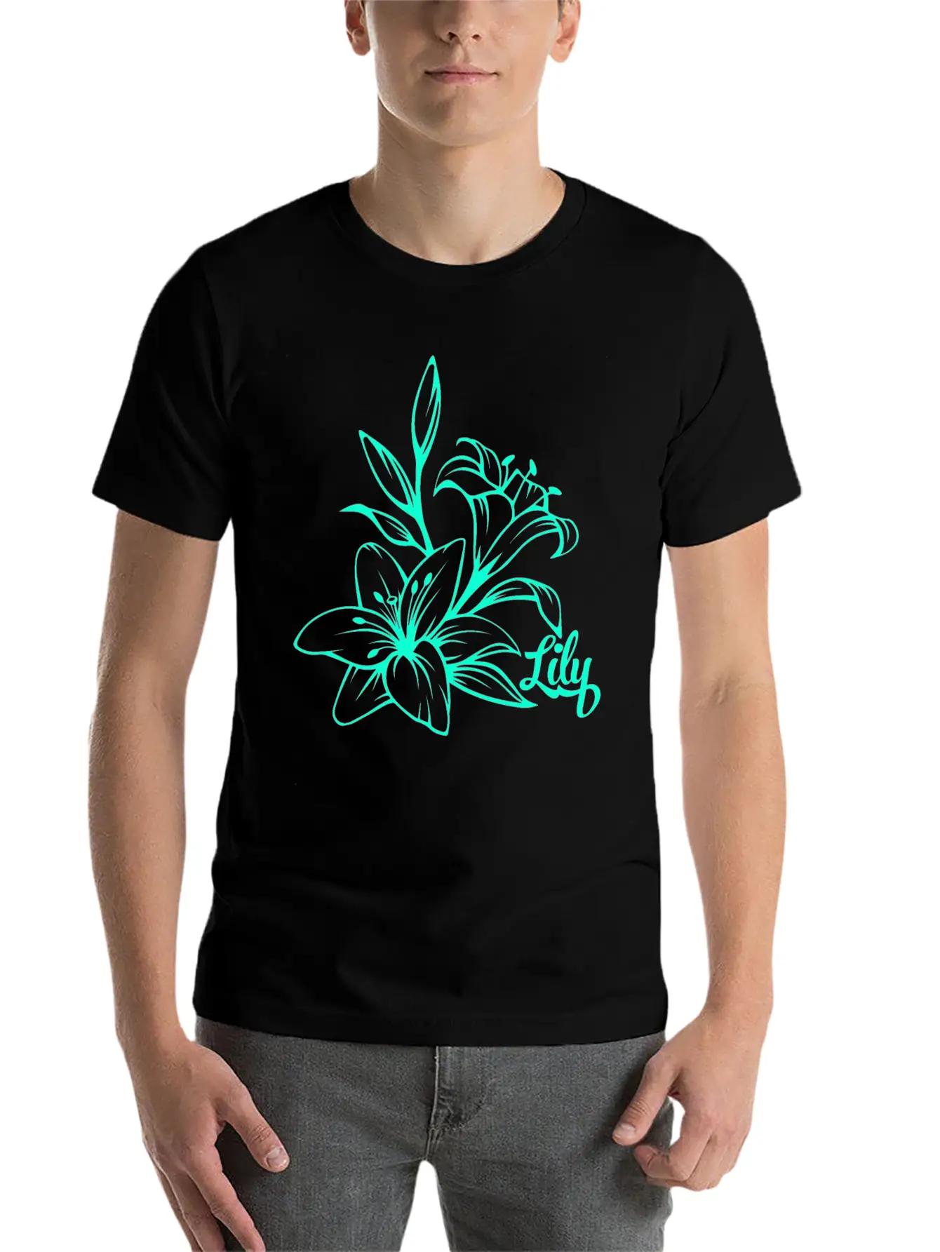 Lilie Blossom Plant Stylish Everyday T-Shirt – Unisex Basic Cotton Tee