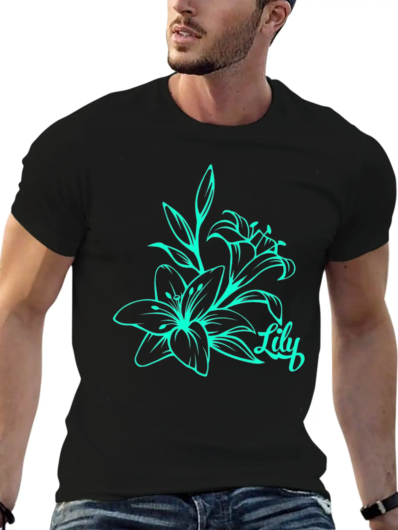 Lilie Blossom Plant Stylish Everyday T-Shirt – Unisex Basic Cotton Tee
