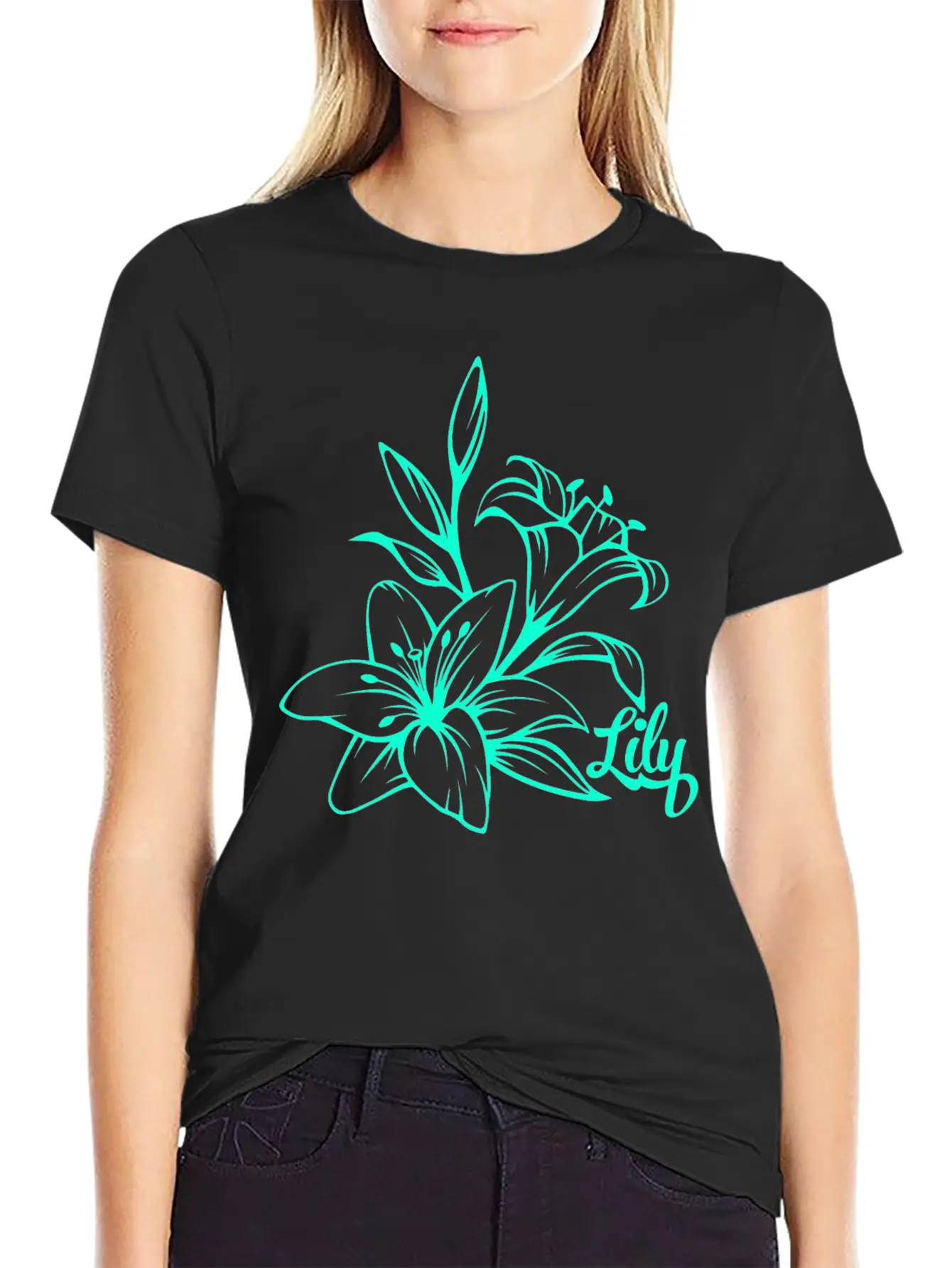 Lilie Blossom Plant Stylish Everyday T-Shirt – Unisex Basic Cotton Tee