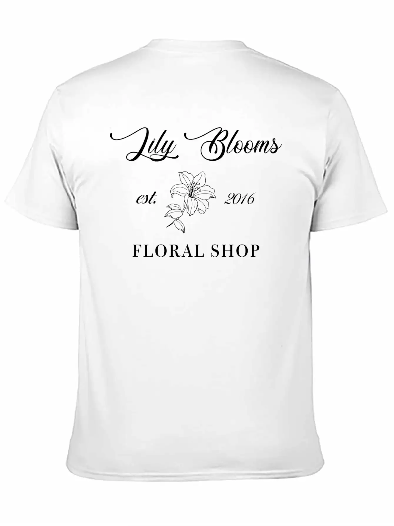 Lily Bloom Floral Shop Timeless Short Sleeve Tee – Comfy And Minimalist Design