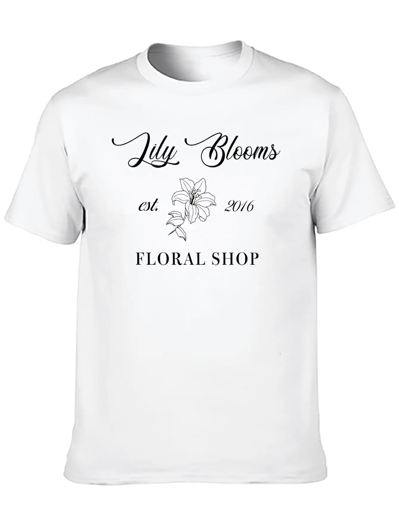 Lily Bloom Floral Shop Timeless Short Sleeve Tee – Comfy And Minimalist Design