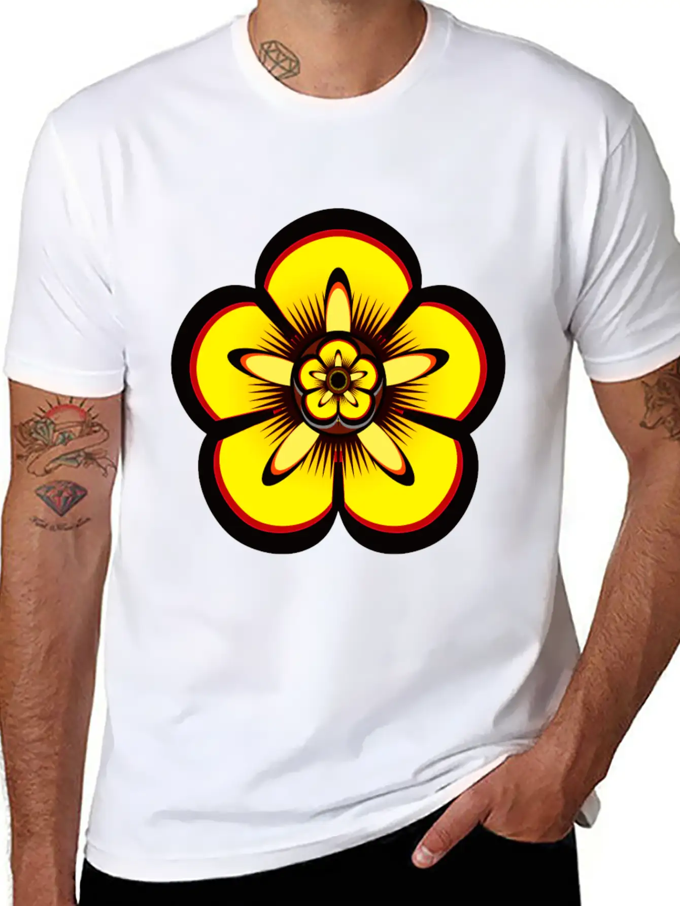Lily Flower For Family And Friends Unisex Short Sleeve Soft Cotton T-Shirt – Casual Everyday Wear