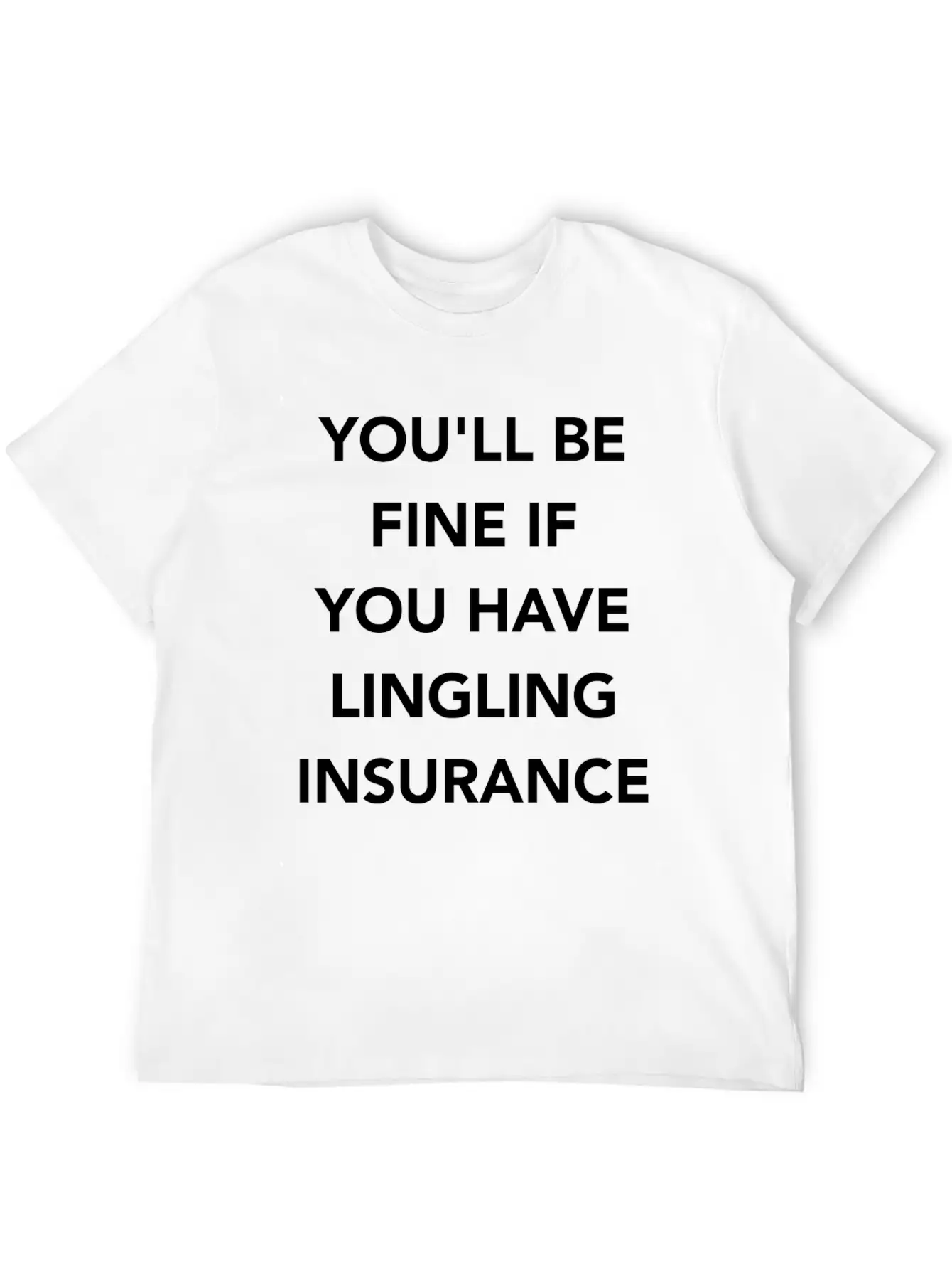 LINGLING INSURANCE Basic Graphic T-Shirt – Daily Comfort In Soft Cotton