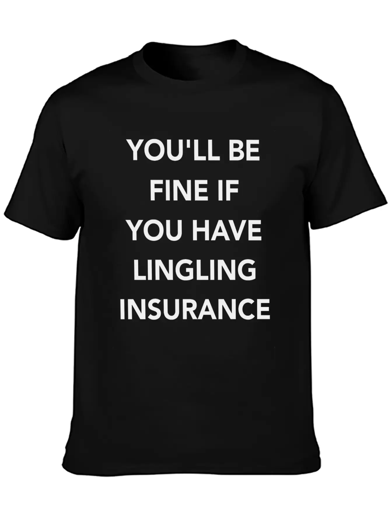 LINGLING INSURANCE Basic Graphic T-Shirt – Daily Comfort In Soft Cotton