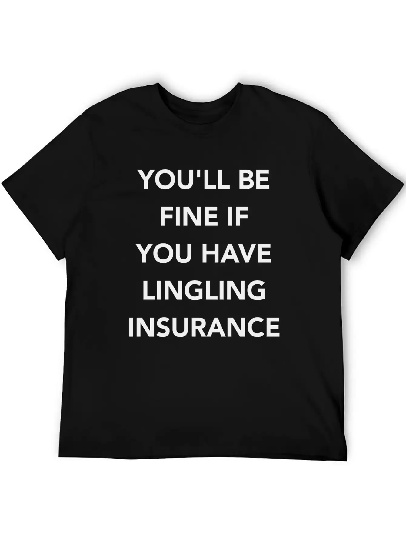 LINGLING INSURANCE Basic Graphic T-Shirt – Daily Comfort In Soft Cotton