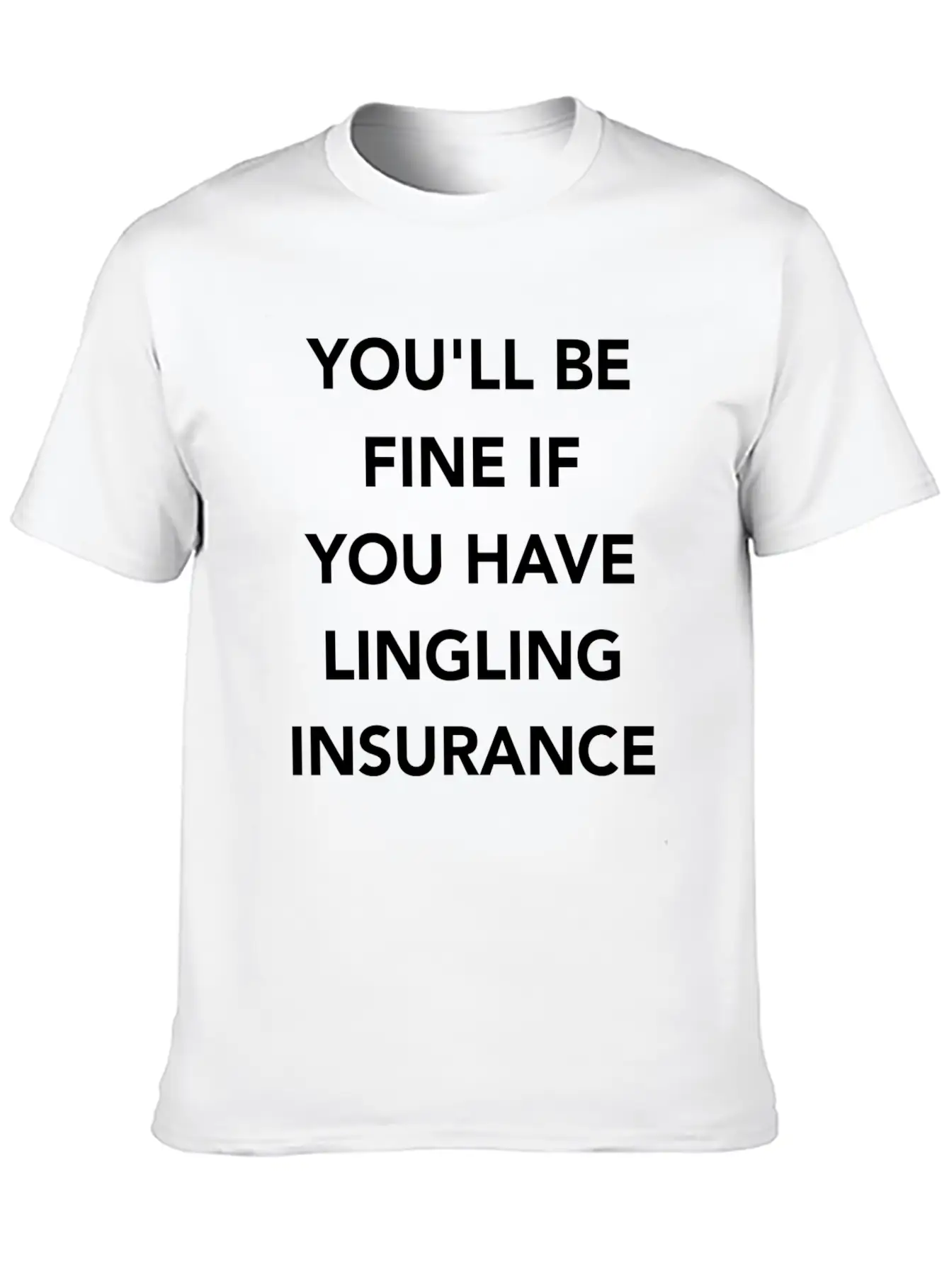 LINGLING INSURANCE Basic Graphic T-Shirt – Daily Comfort In Soft Cotton