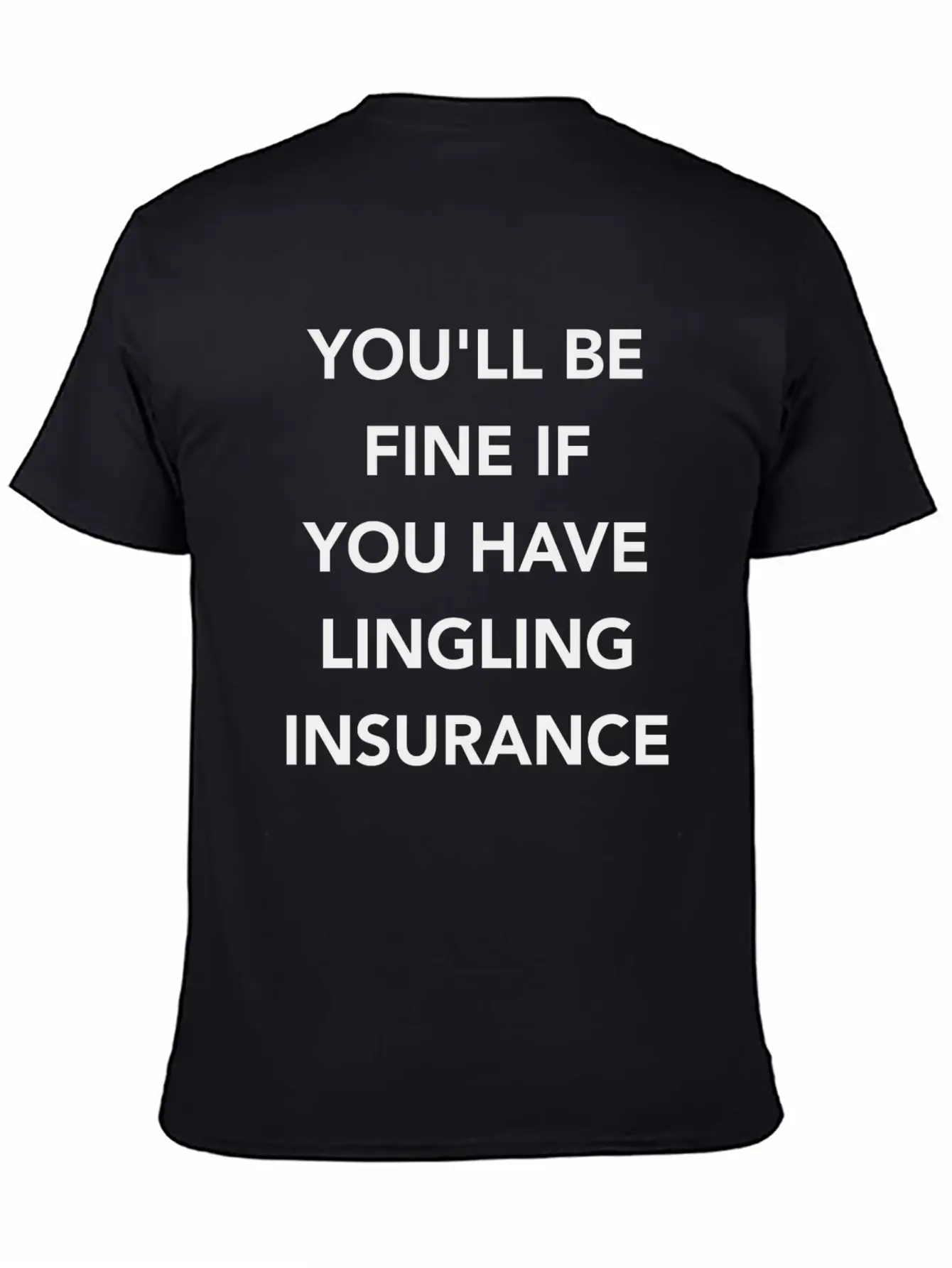 LINGLING INSURANCE Basic Graphic T-Shirt – Daily Comfort In Soft Cotton