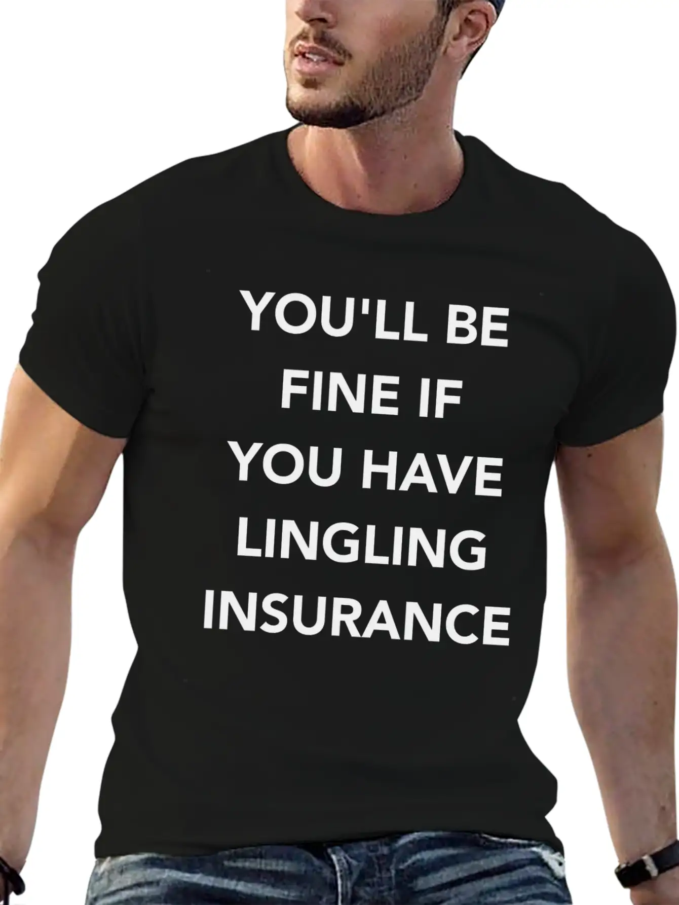 LINGLING INSURANCE Basic Graphic T-Shirt – Daily Comfort In Soft Cotton