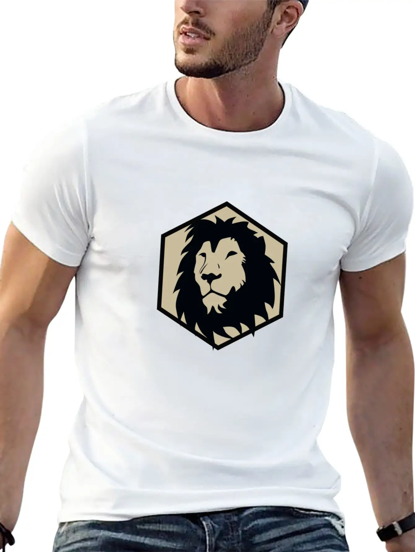 Lion Basic Graphic T-Shirt – Daily Comfort In Soft Cotton