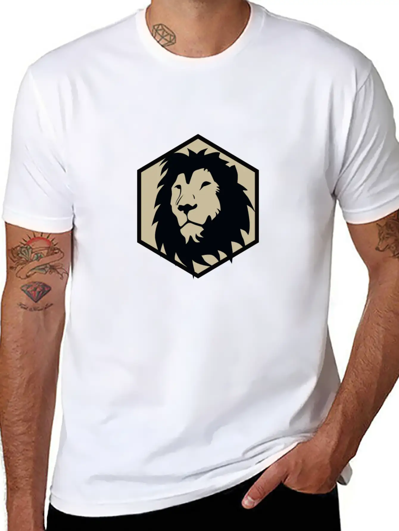 Lion Basic Graphic T-Shirt – Daily Comfort In Soft Cotton