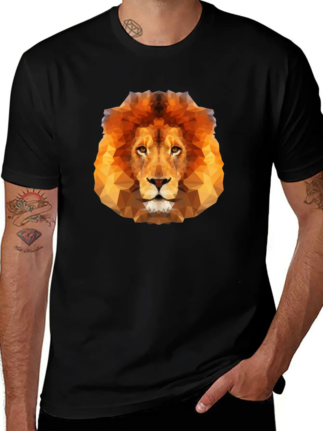 Lion Comfortable Minimalist Graphic Tee – Summer Style Essential