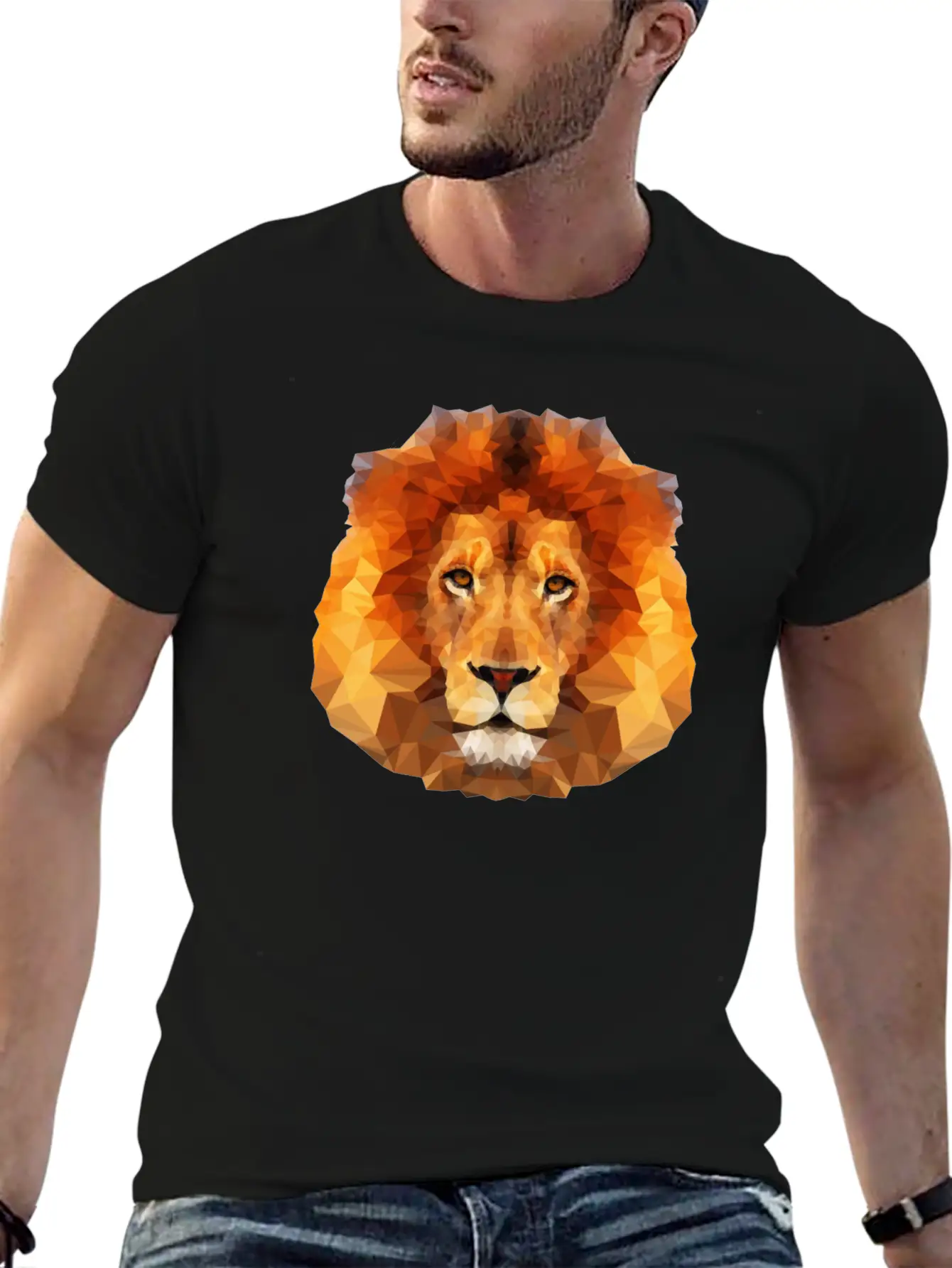 Lion Comfortable Minimalist Graphic Tee – Summer Style Essential