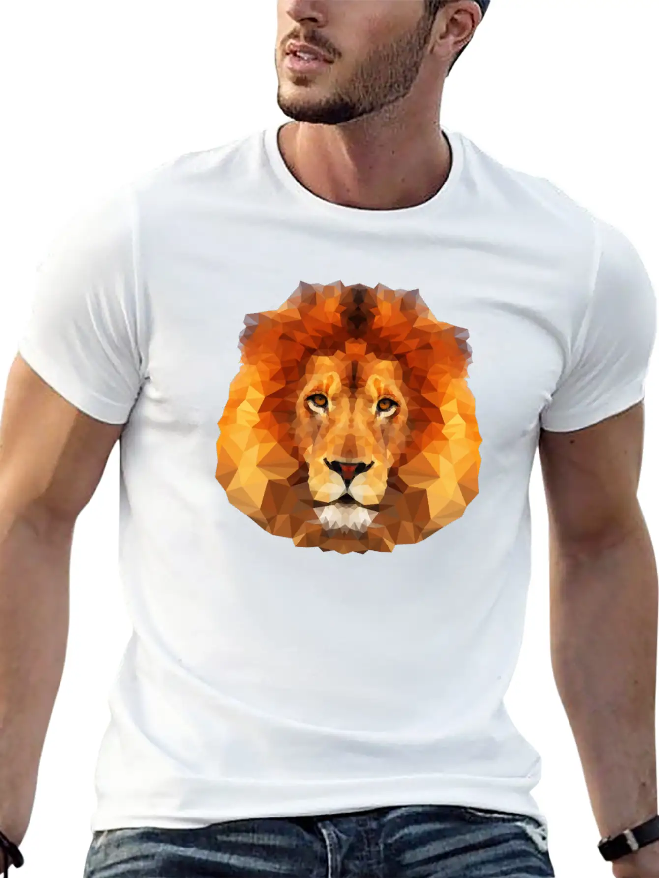 Lion Comfortable Minimalist Graphic Tee – Summer Style Essential
