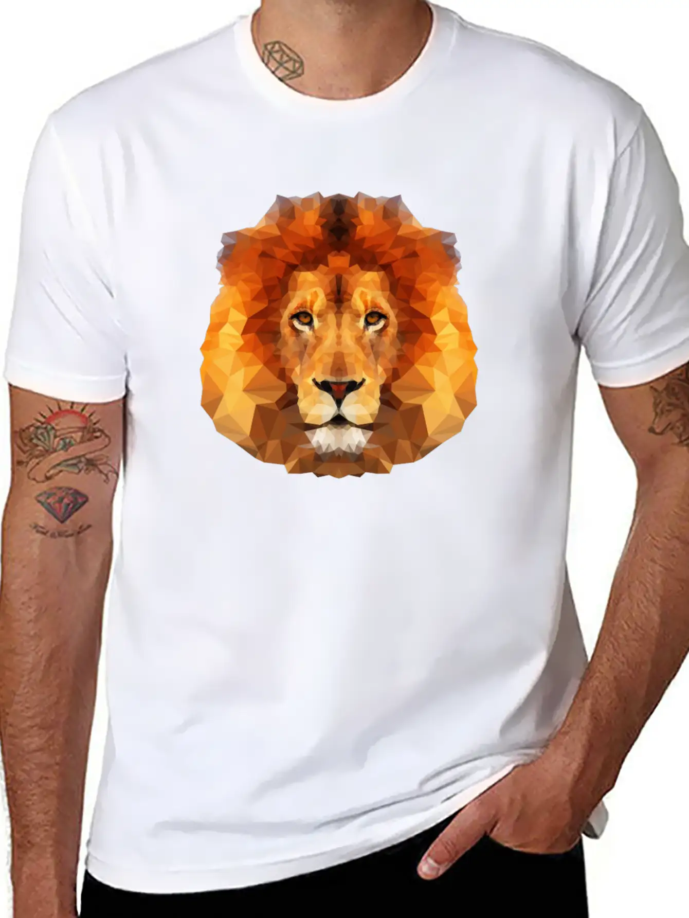 Lion Comfortable Minimalist Graphic Tee – Summer Style Essential