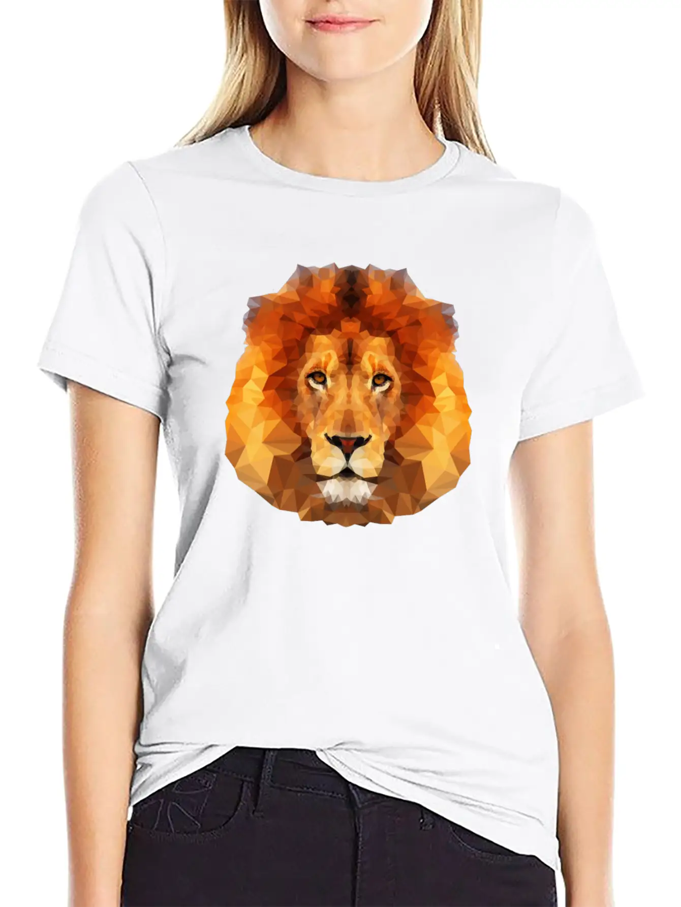 Lion Comfortable Minimalist Graphic Tee – Summer Style Essential