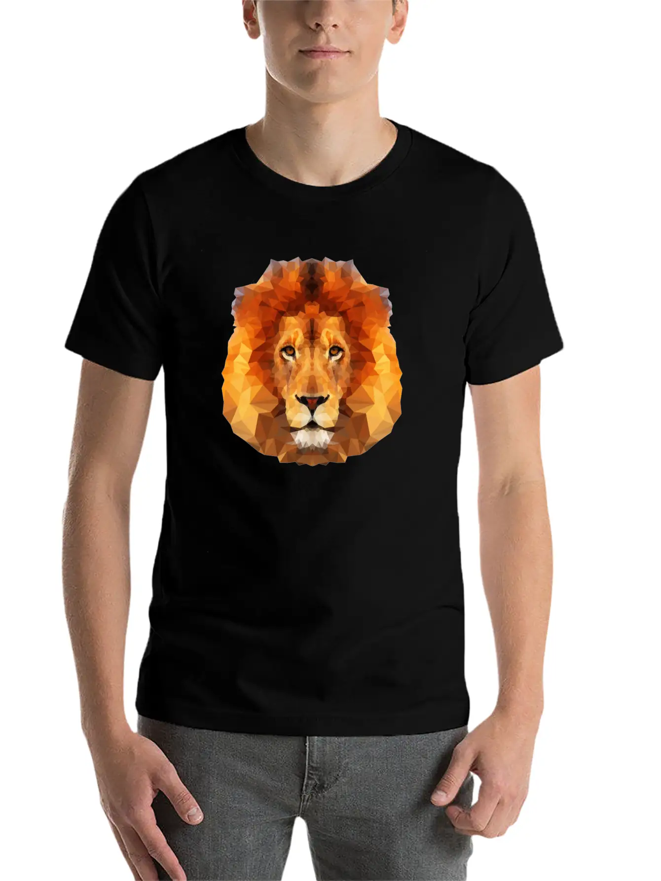 Lion Comfortable Minimalist Graphic Tee – Summer Style Essential