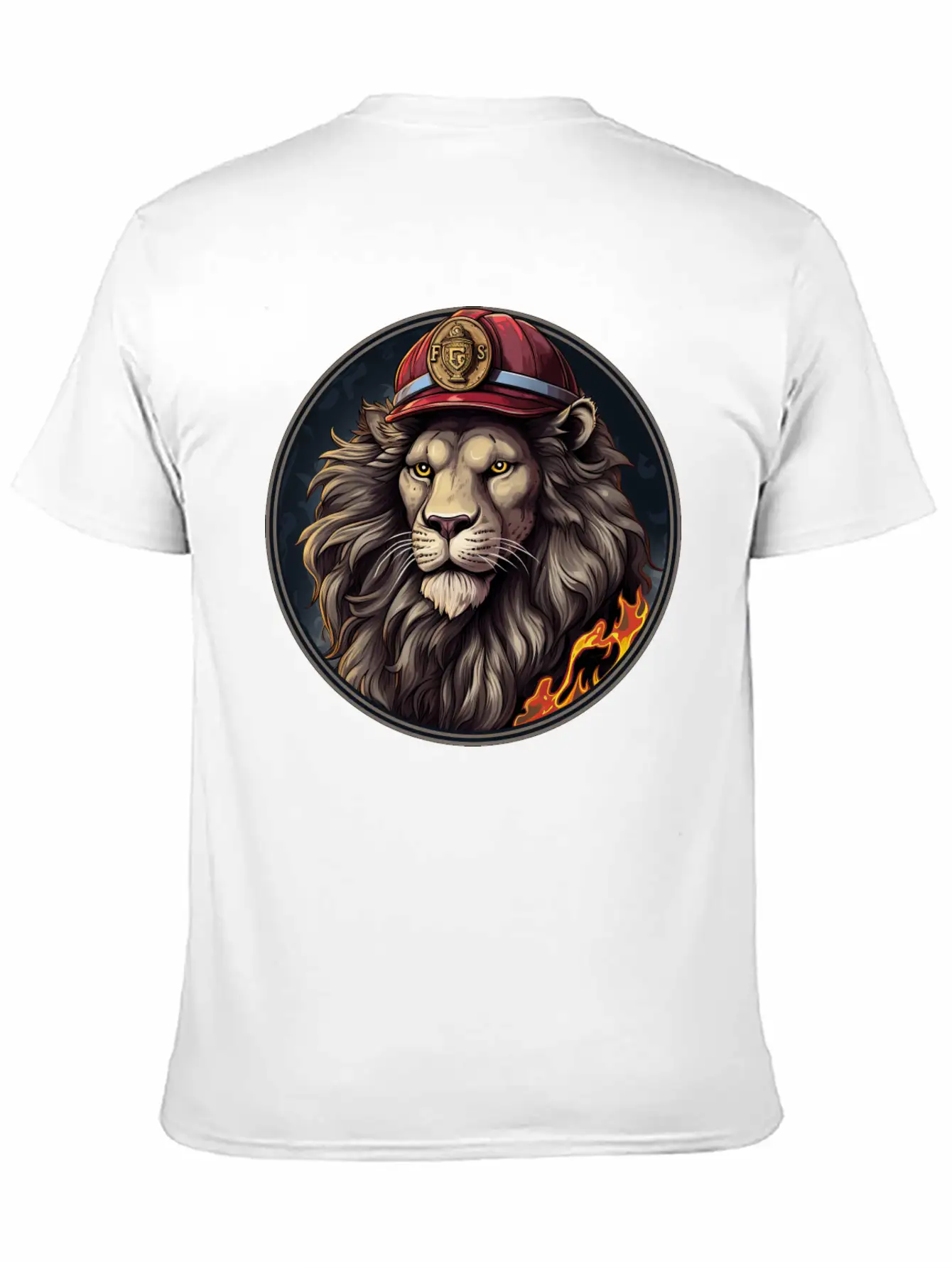 Lion Firefighter Timeless Short Sleeve Tee – Comfy And Minimalist Design