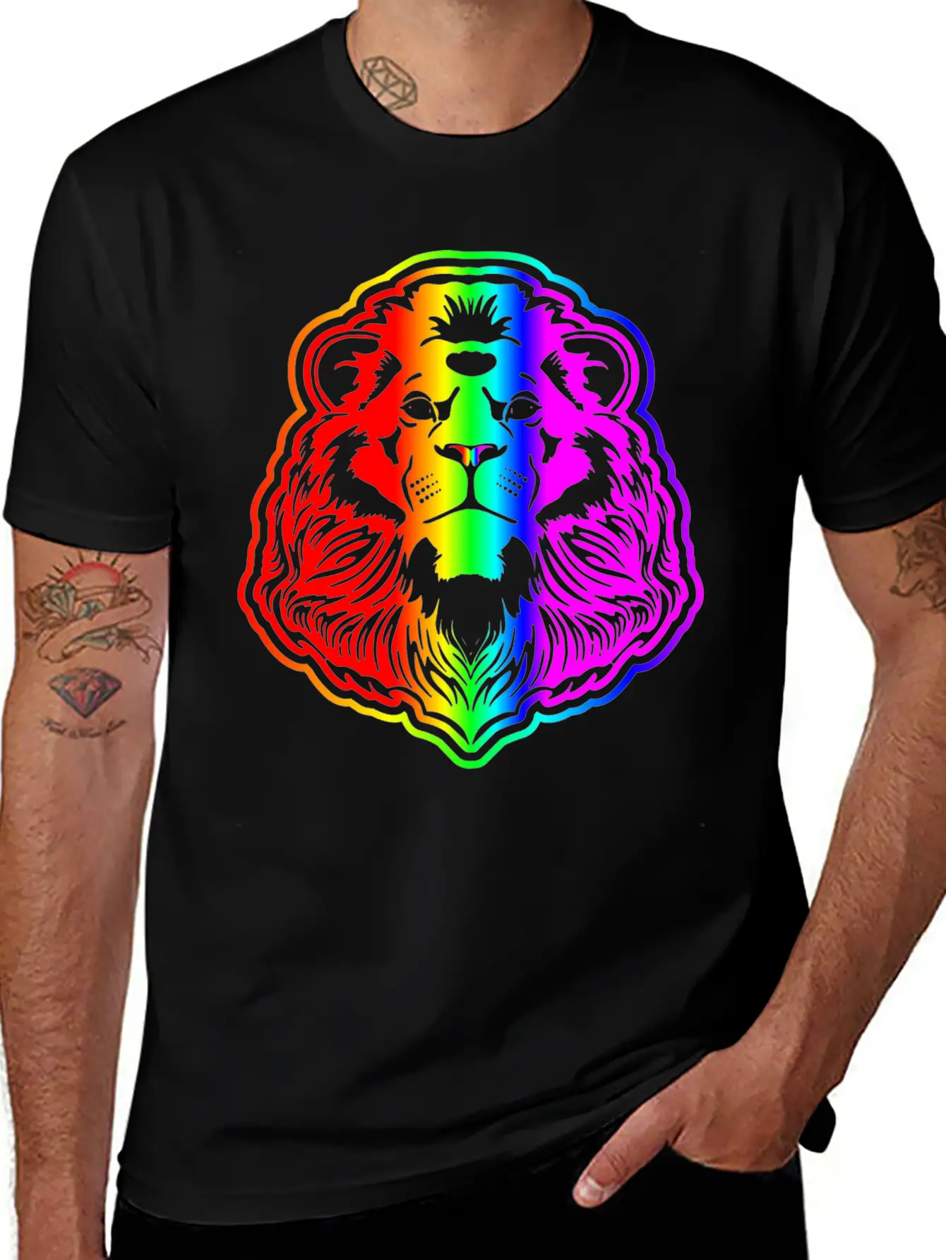 Lion Stylish Everyday T-Shirt – Unisex Basic Cotton Tee