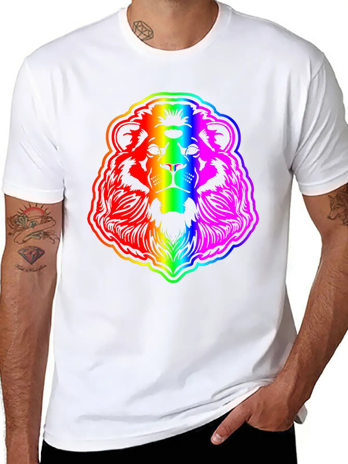 Lion Stylish Everyday T-Shirt – Unisex Basic Cotton Tee