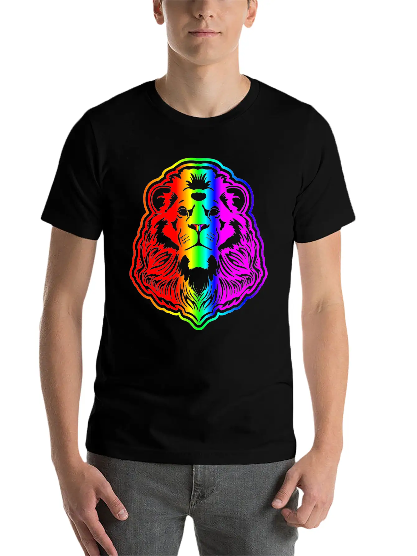 Lion Stylish Everyday T-Shirt – Unisex Basic Cotton Tee
