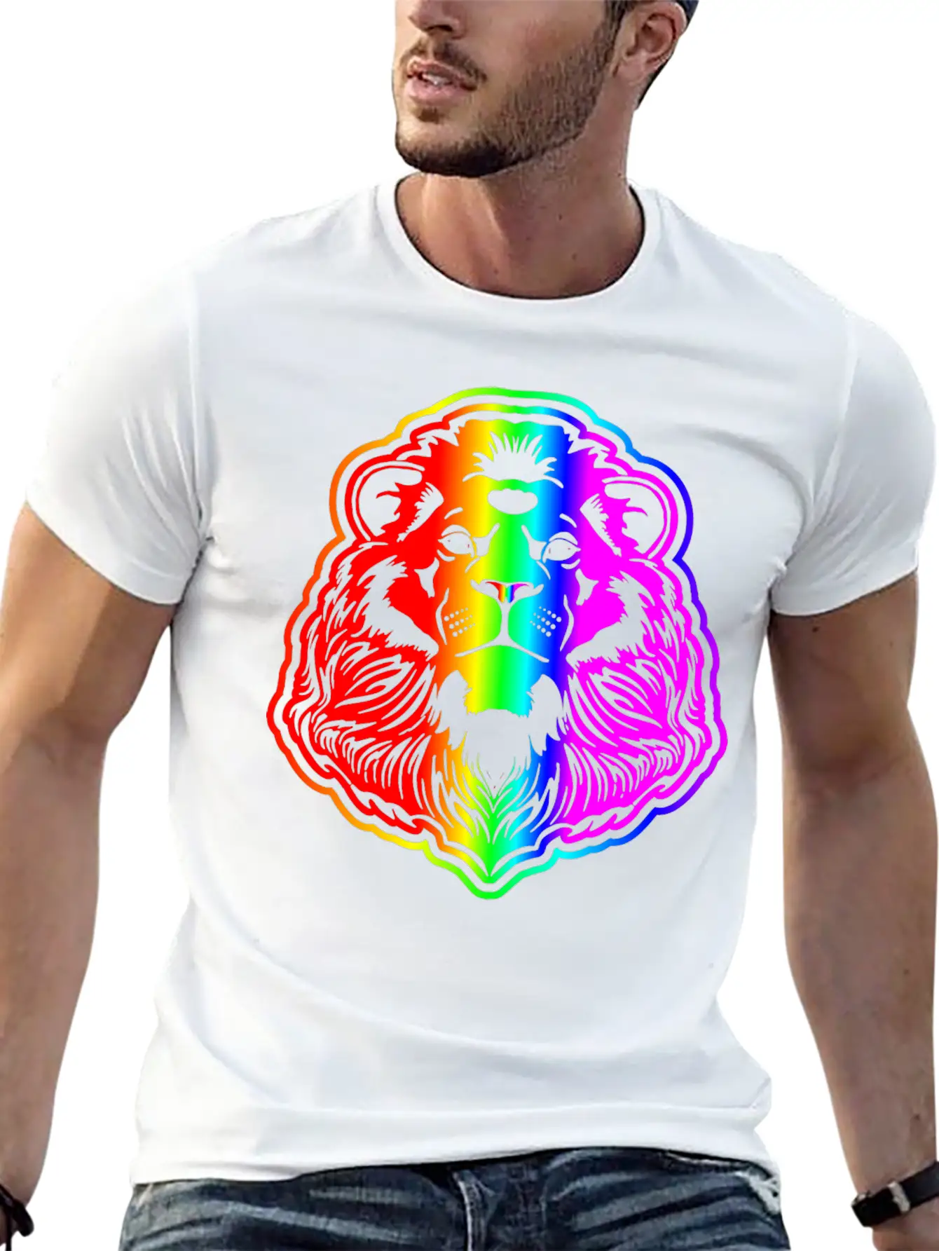 Lion Stylish Everyday T-Shirt – Unisex Basic Cotton Tee