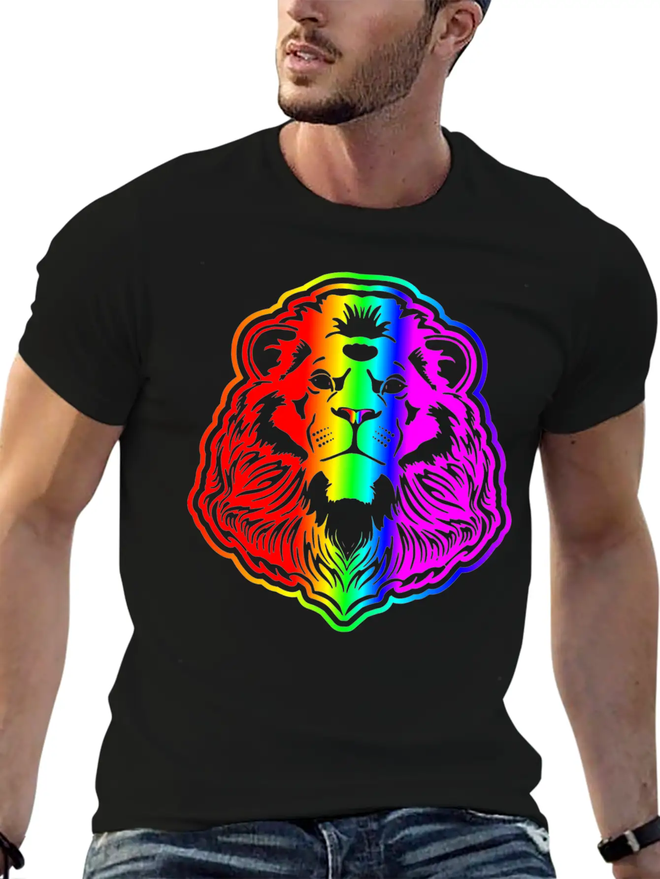 Lion Stylish Everyday T-Shirt – Unisex Basic Cotton Tee