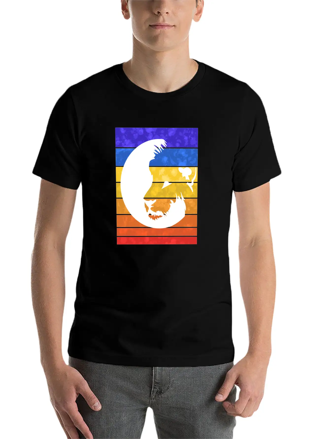 Lion Sunset Unisex Casual T-Shirt – Clean Design For Daily Comfort