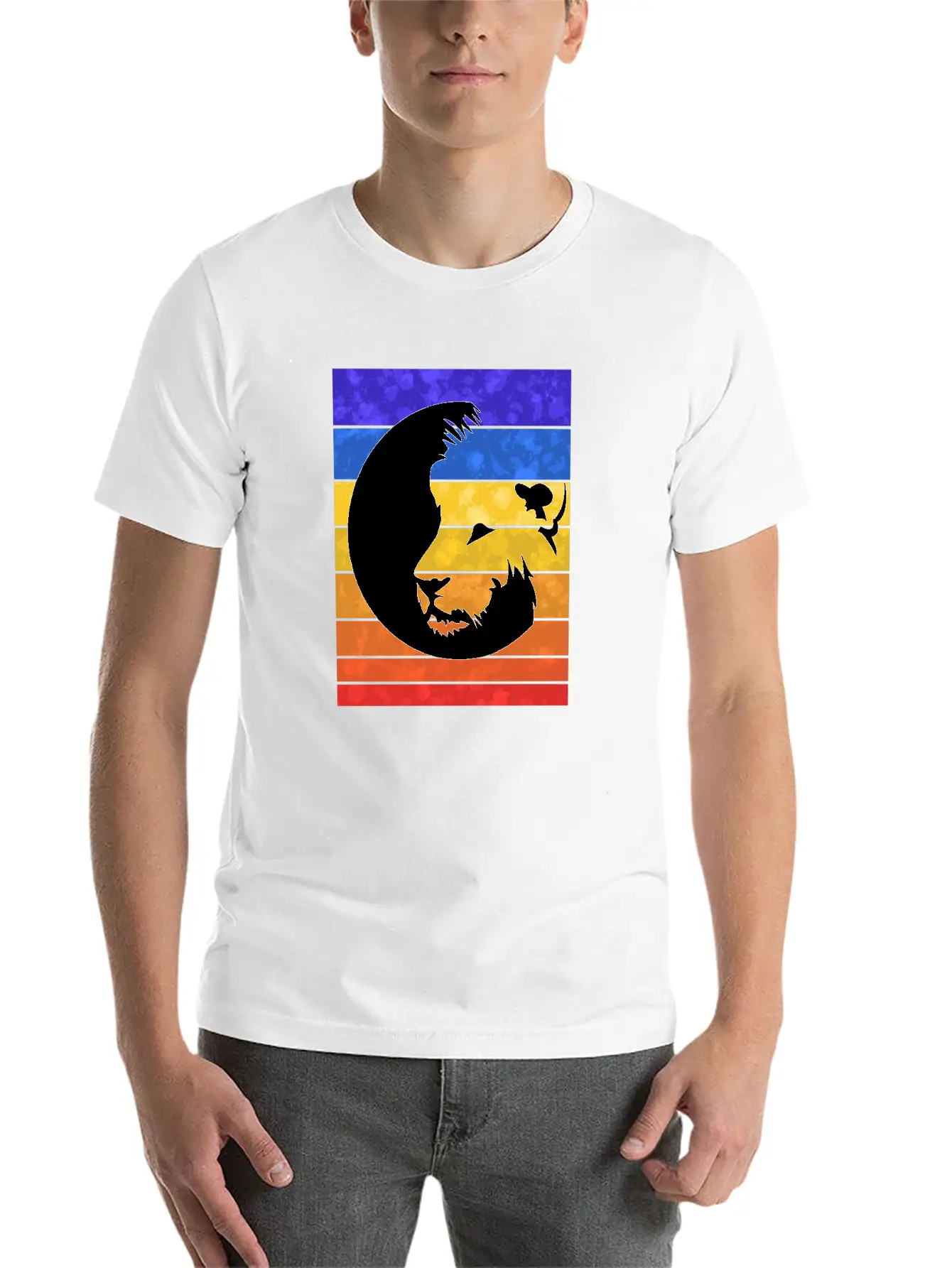 Lion Sunset Unisex Casual T-Shirt – Clean Design For Daily Comfort