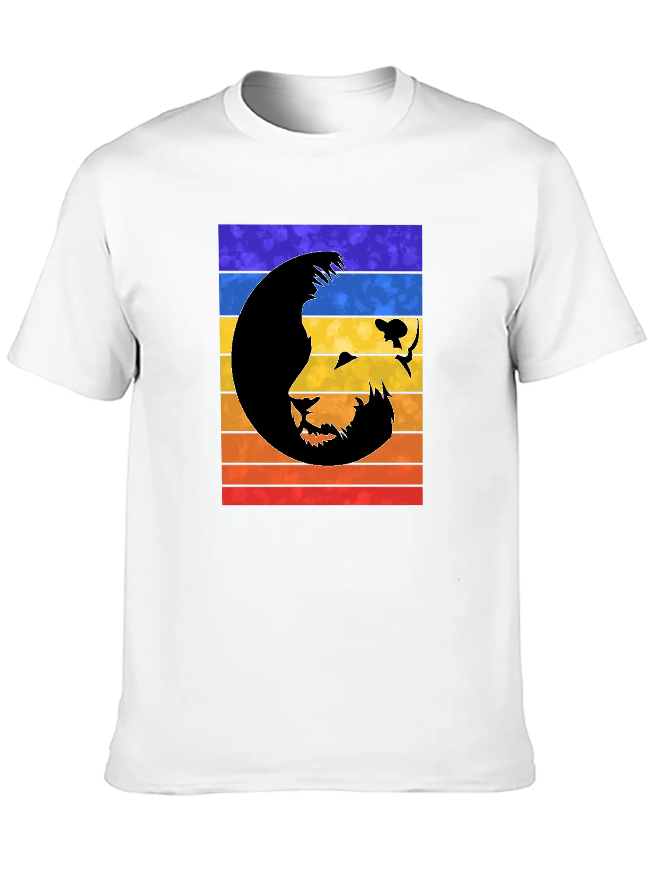 Lion Sunset Unisex Casual T-Shirt – Clean Design For Daily Comfort