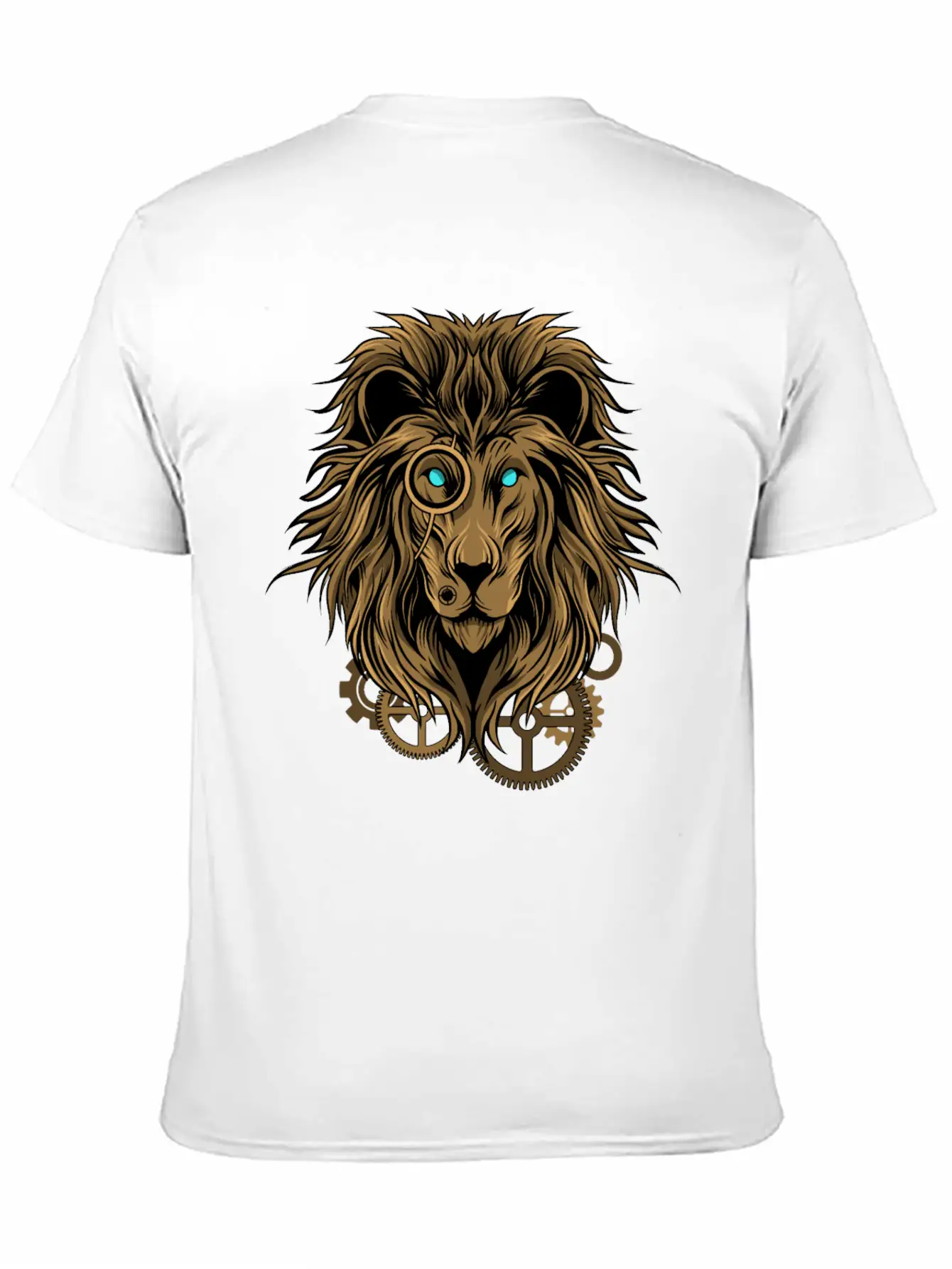 Lion- Techno Style Basic Graphic T-Shirt – Daily Comfort In Soft Cotton