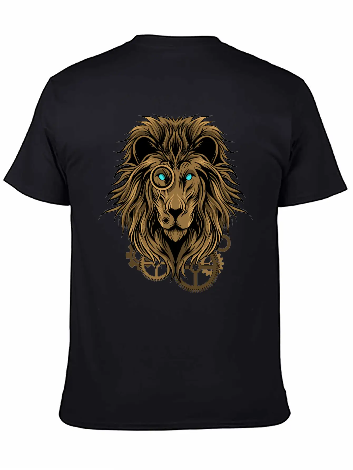 Lion- Techno Style Basic Graphic T-Shirt – Daily Comfort In Soft Cotton
