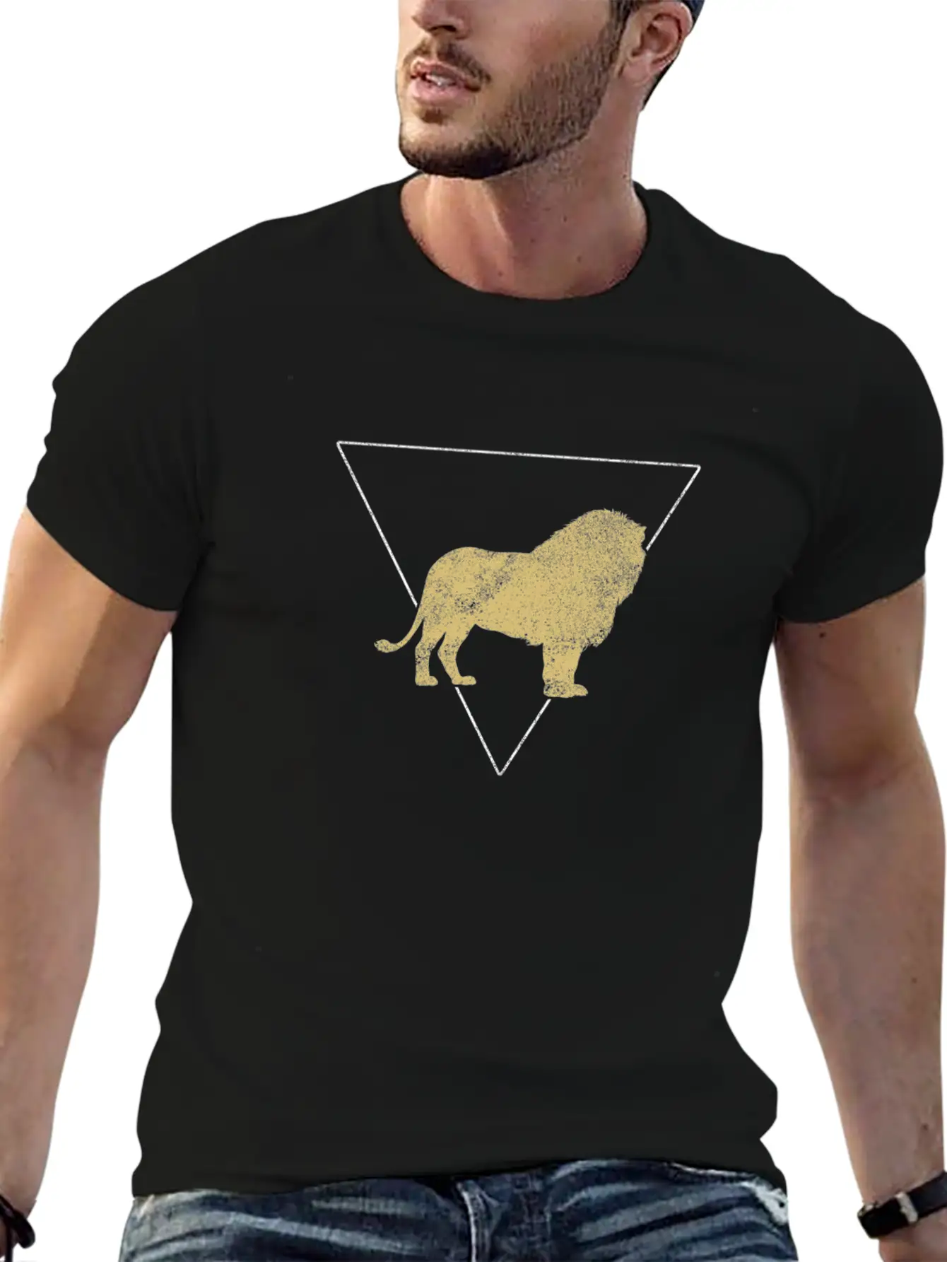 Lion Unisex Short Sleeve Soft Cotton T-Shirt – Casual Everyday Wear
