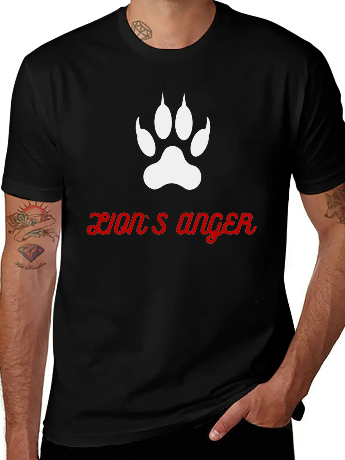 Lion's Anger New Model Basic Graphic T-Shirt – Daily Comfort In Soft Cotton
