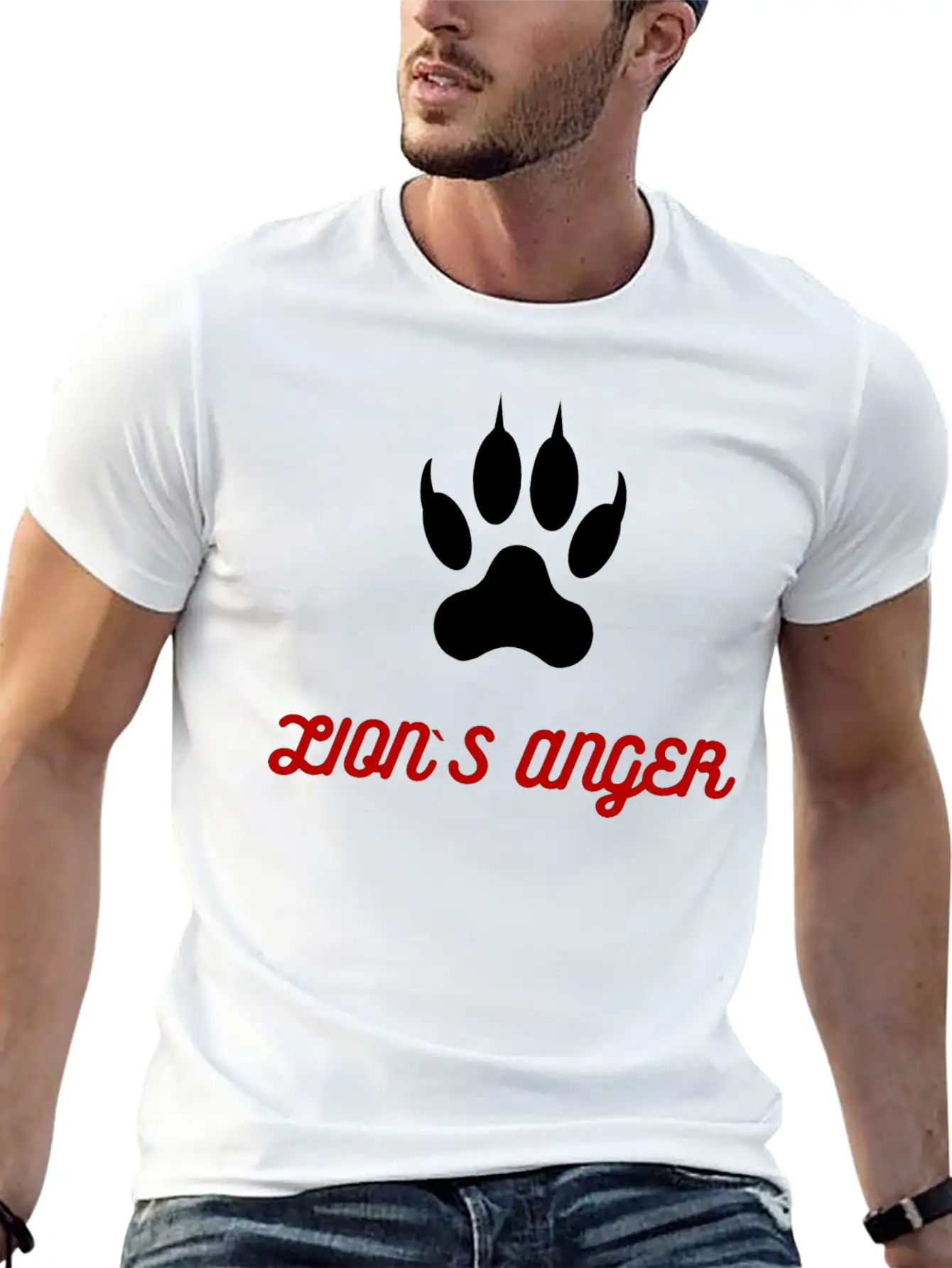 Lion's Anger New Model Basic Graphic T-Shirt – Daily Comfort In Soft Cotton