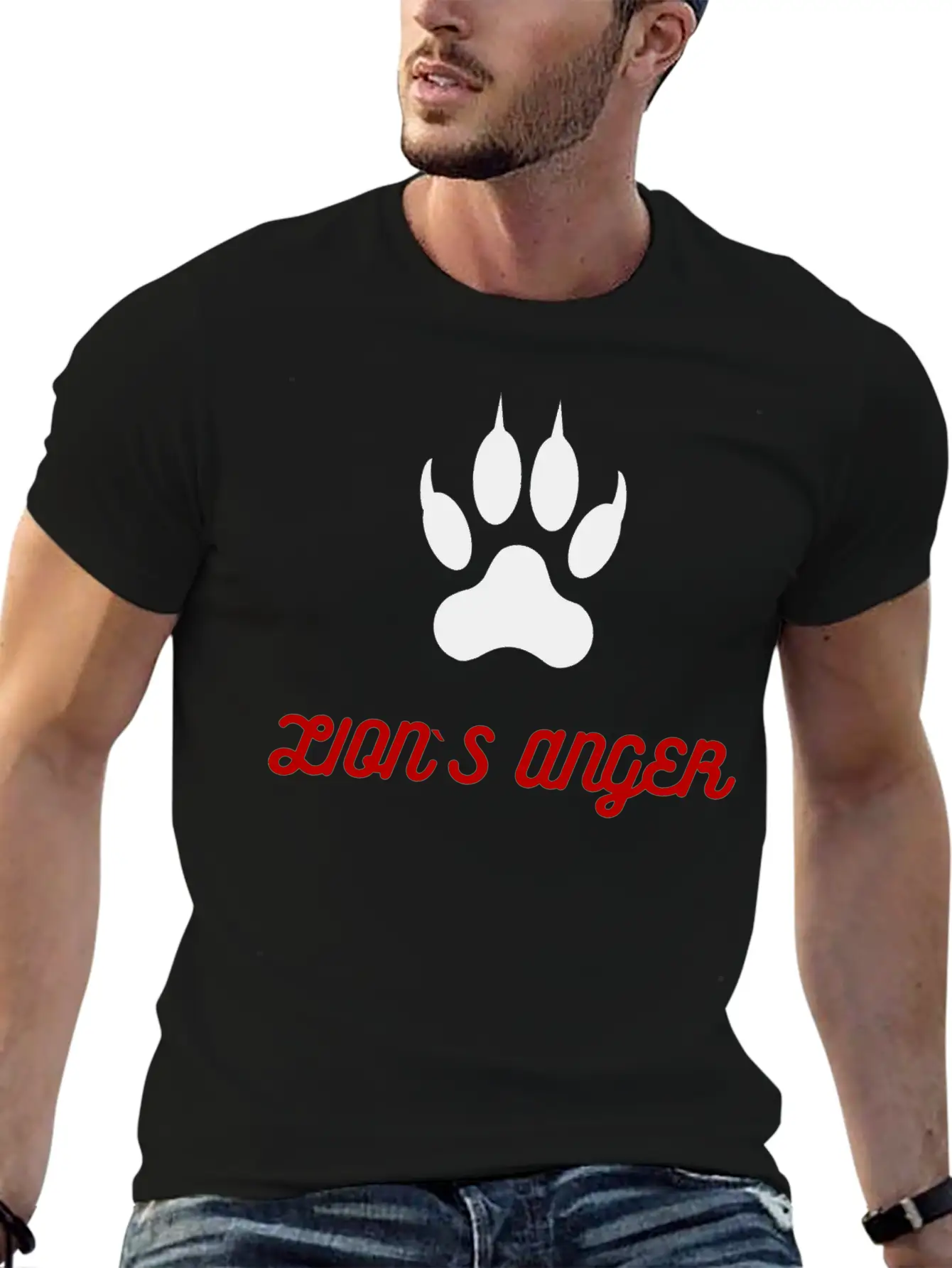Lion's Anger New Model Basic Graphic T-Shirt – Daily Comfort In Soft Cotton