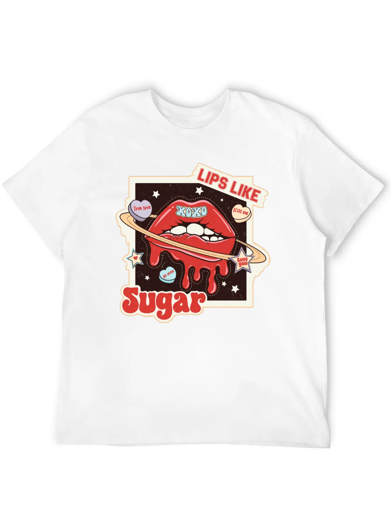 Lips Like Sugar Essential Unisex Summer Tee – Soft Cotton Casual Fit