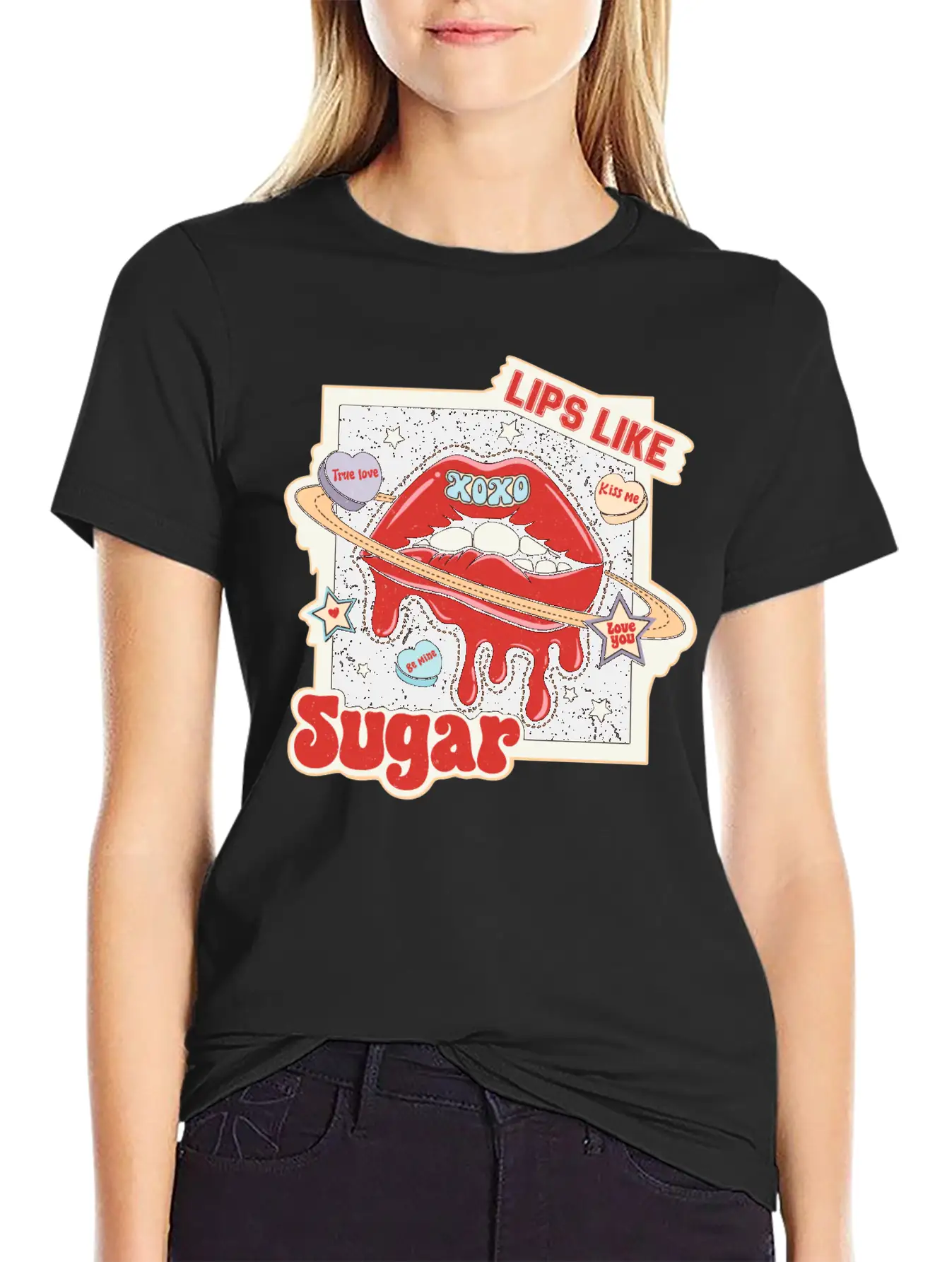 Lips Like Sugar Essential Unisex Summer Tee – Soft Cotton Casual Fit