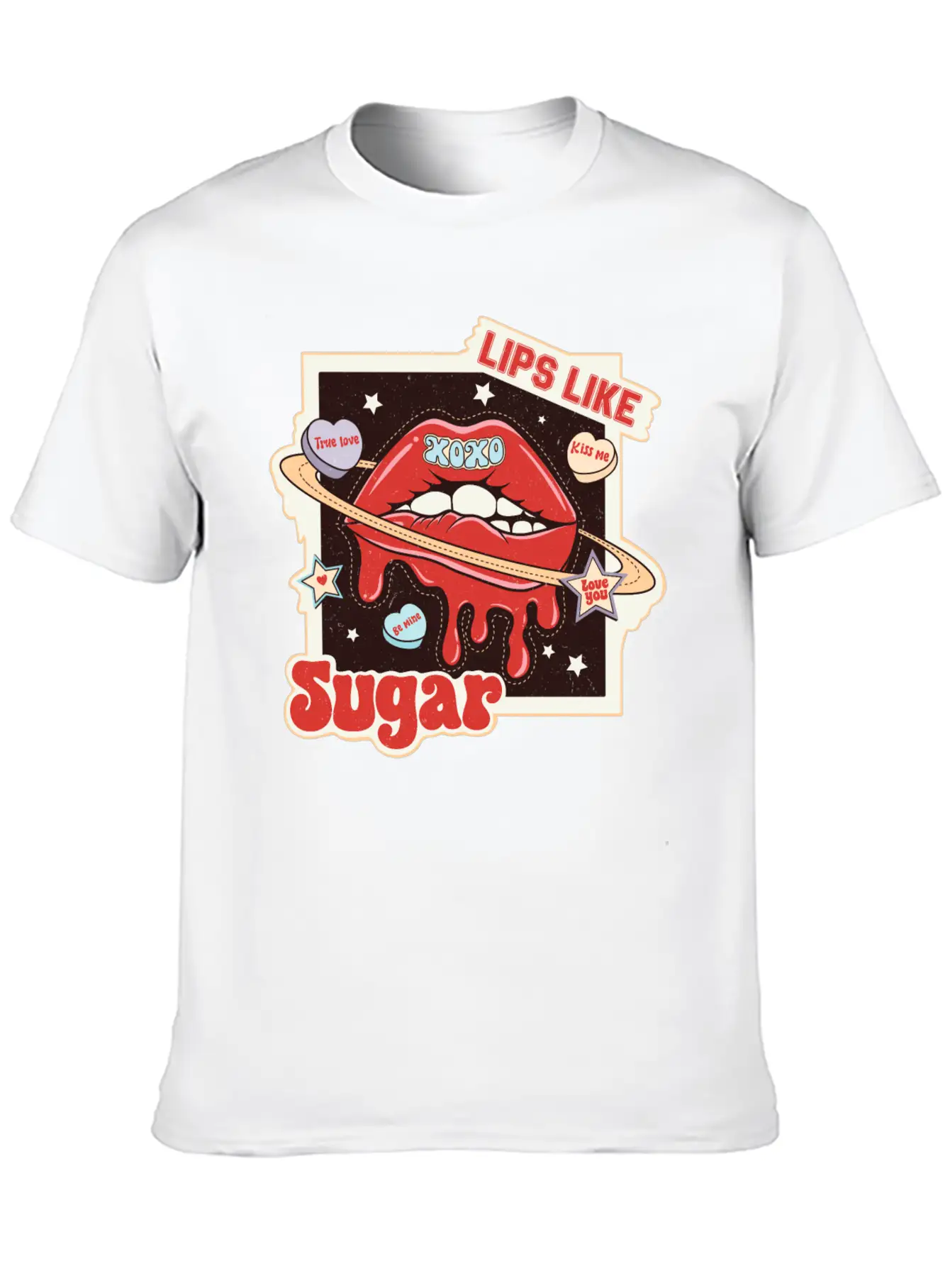 Lips Like Sugar Essential Unisex Summer Tee – Soft Cotton Casual Fit