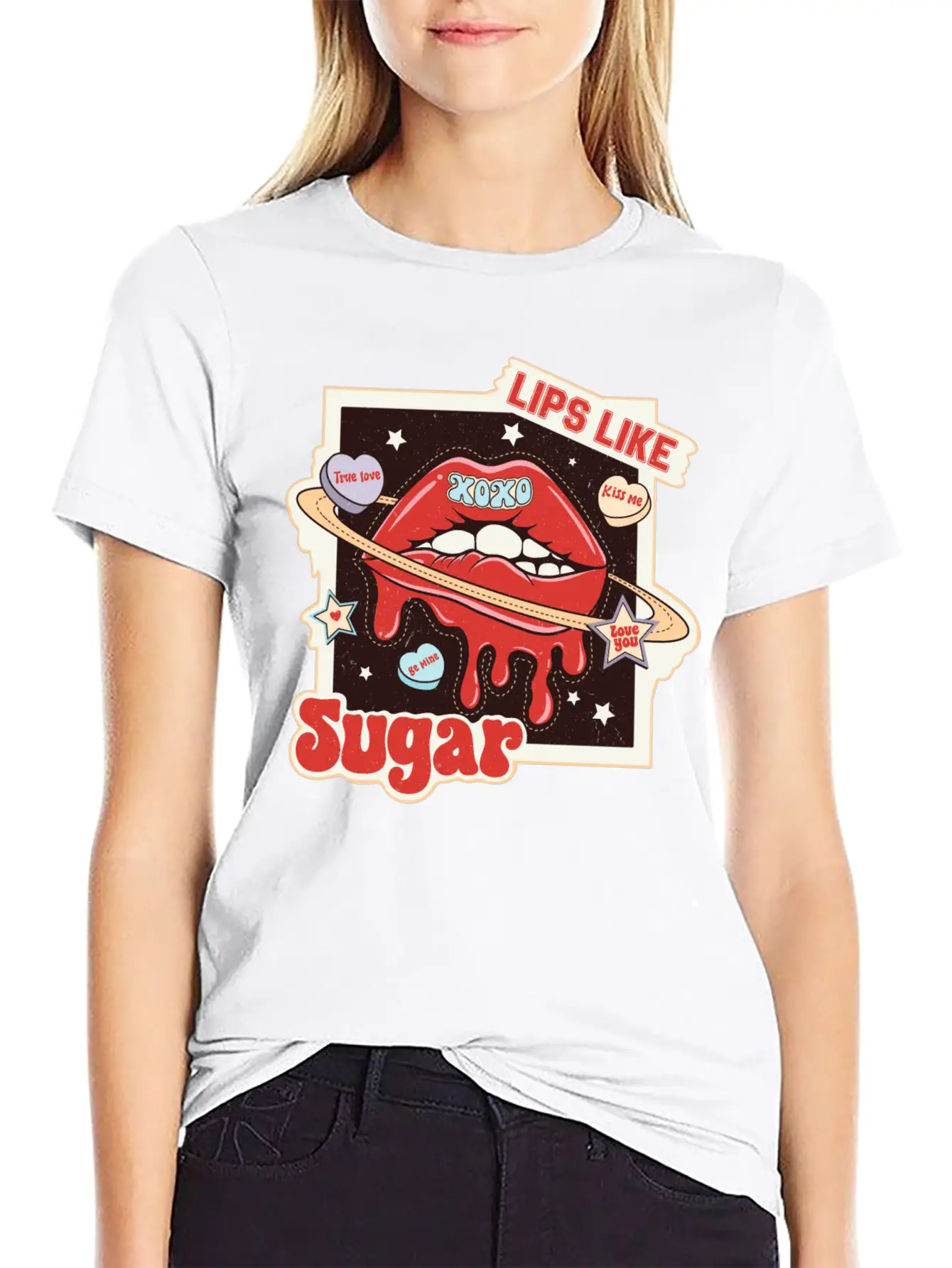 Lips Like Sugar Essential Unisex Summer Tee – Soft Cotton Casual Fit